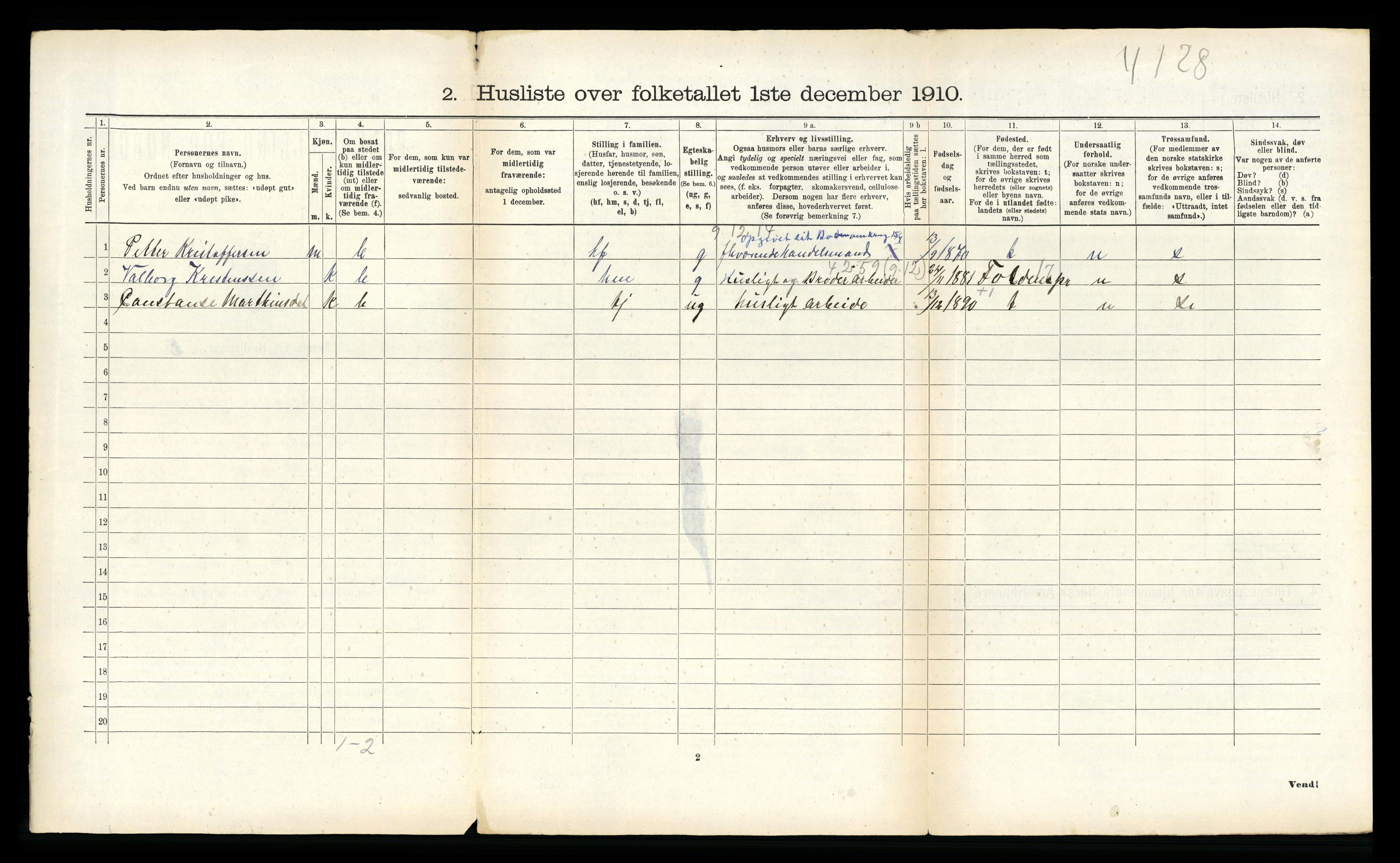 RA, 1910 census for Borge, 1910, p. 166