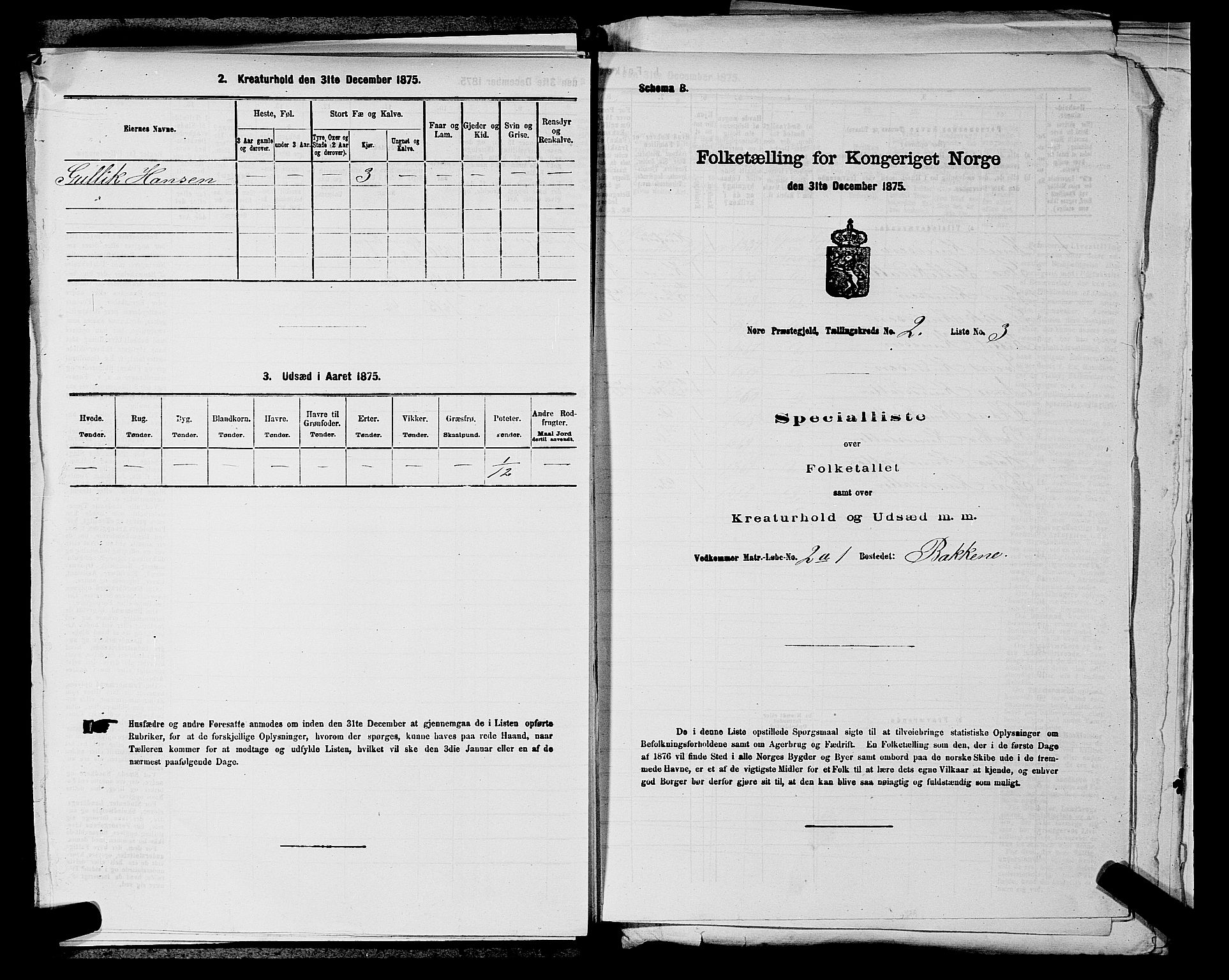 SAKO, 1875 census for 0633P Nore, 1875, p. 326