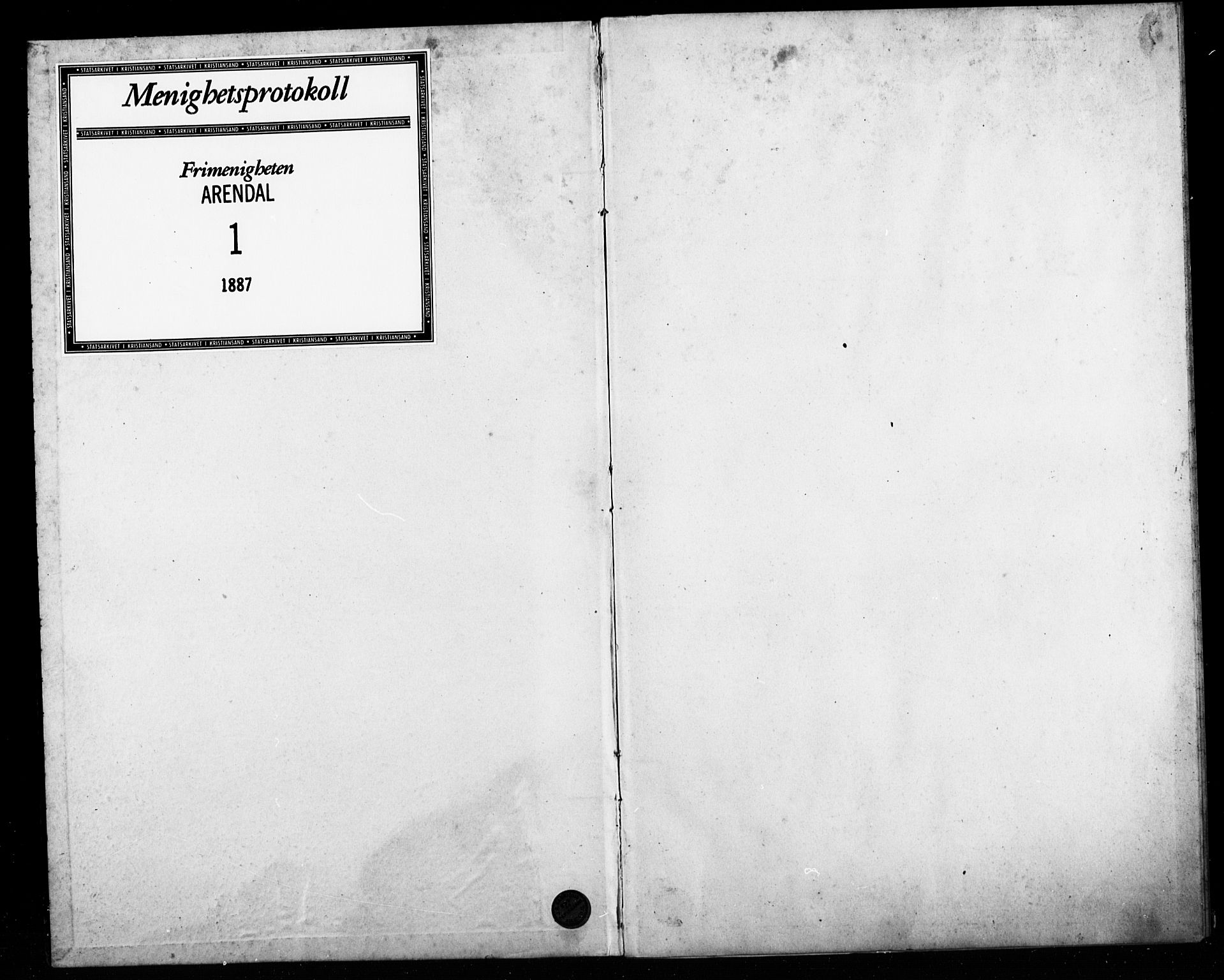 Den evangelisk-lutherske frimenighet, Arendal, AV/SAK-1292-0005/F/Fa/L0003: Dissenter register no. F 7, 1887-1887