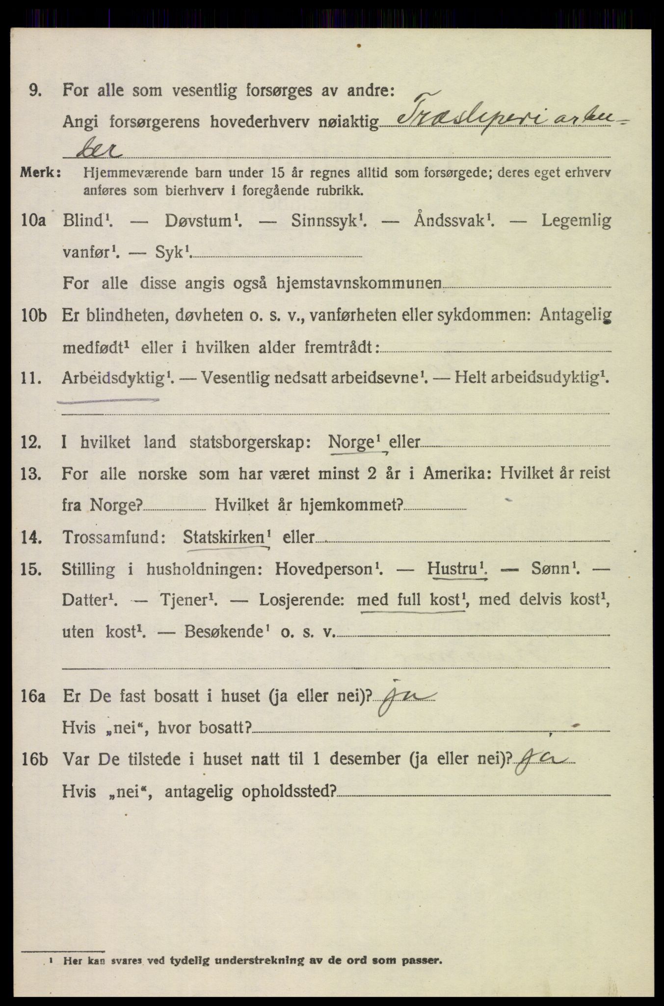 SAH, 1920 census for Jevnaker, 1920, p. 3342