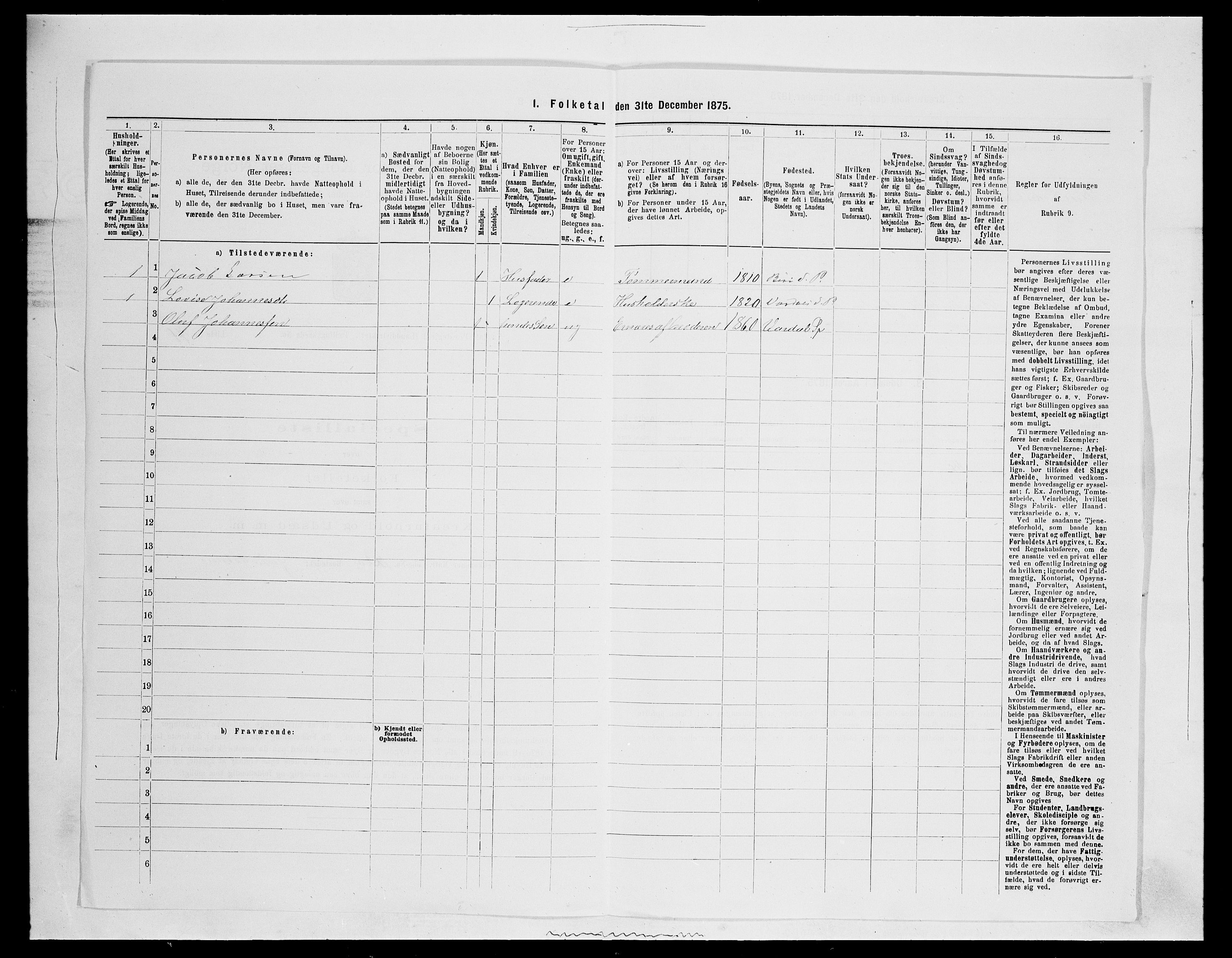 SAH, 1875 census for 0527L Vardal/Vardal og Hunn, 1875, p. 1265