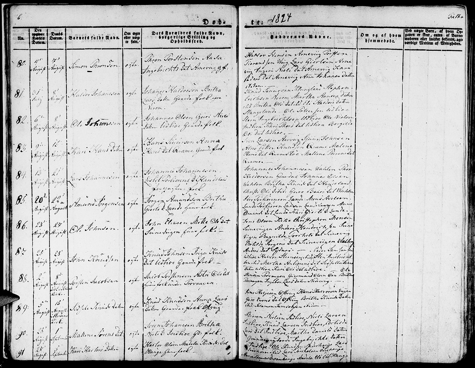 Fjelberg sokneprestembete, SAB/A-75201/H/Haa: Parish register (official) no. A 5, 1822-1834, p. 17