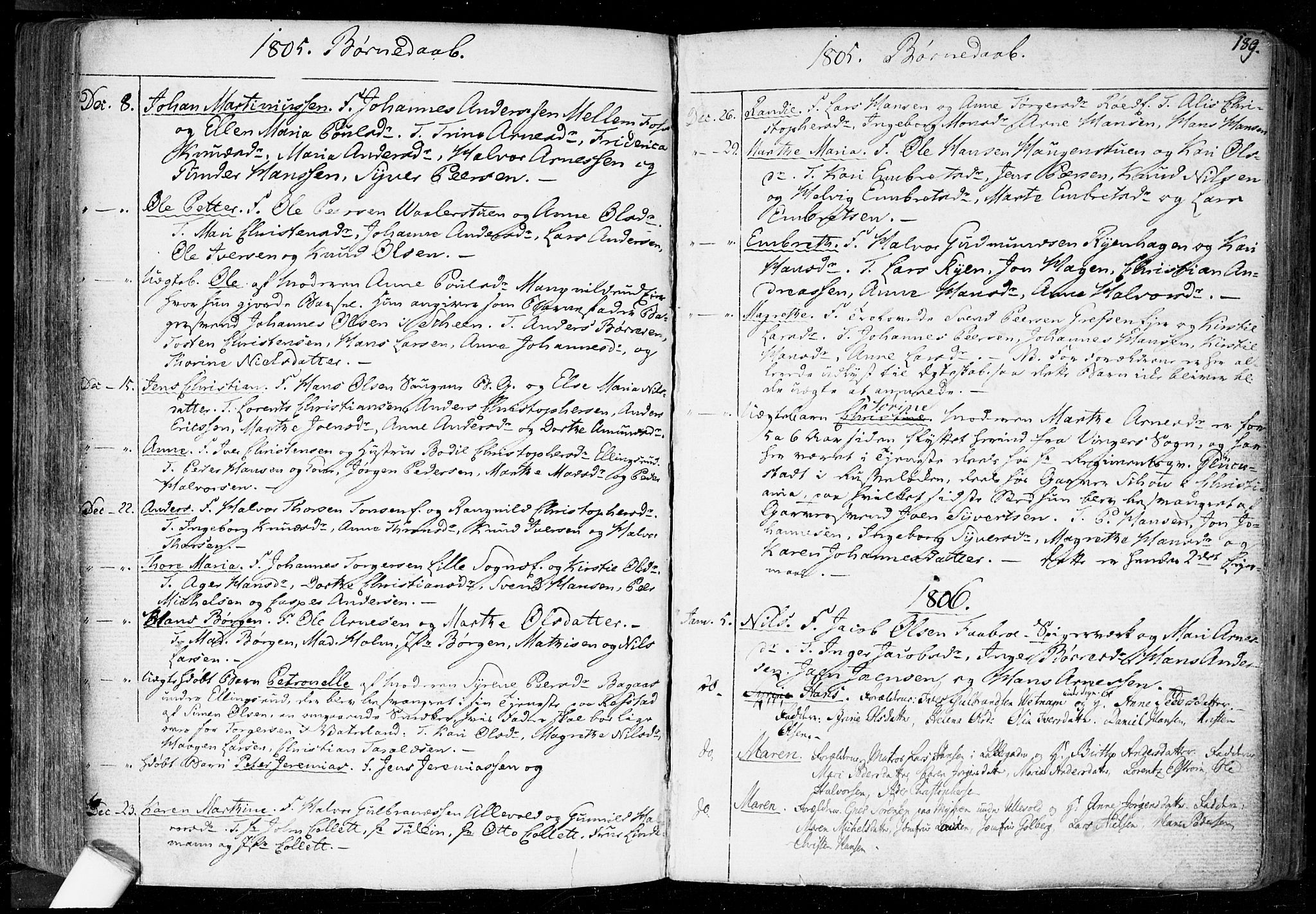 Aker prestekontor kirkebøker, SAO/A-10861/F/L0010: Parish register (official) no. 10, 1786-1809, p. 189