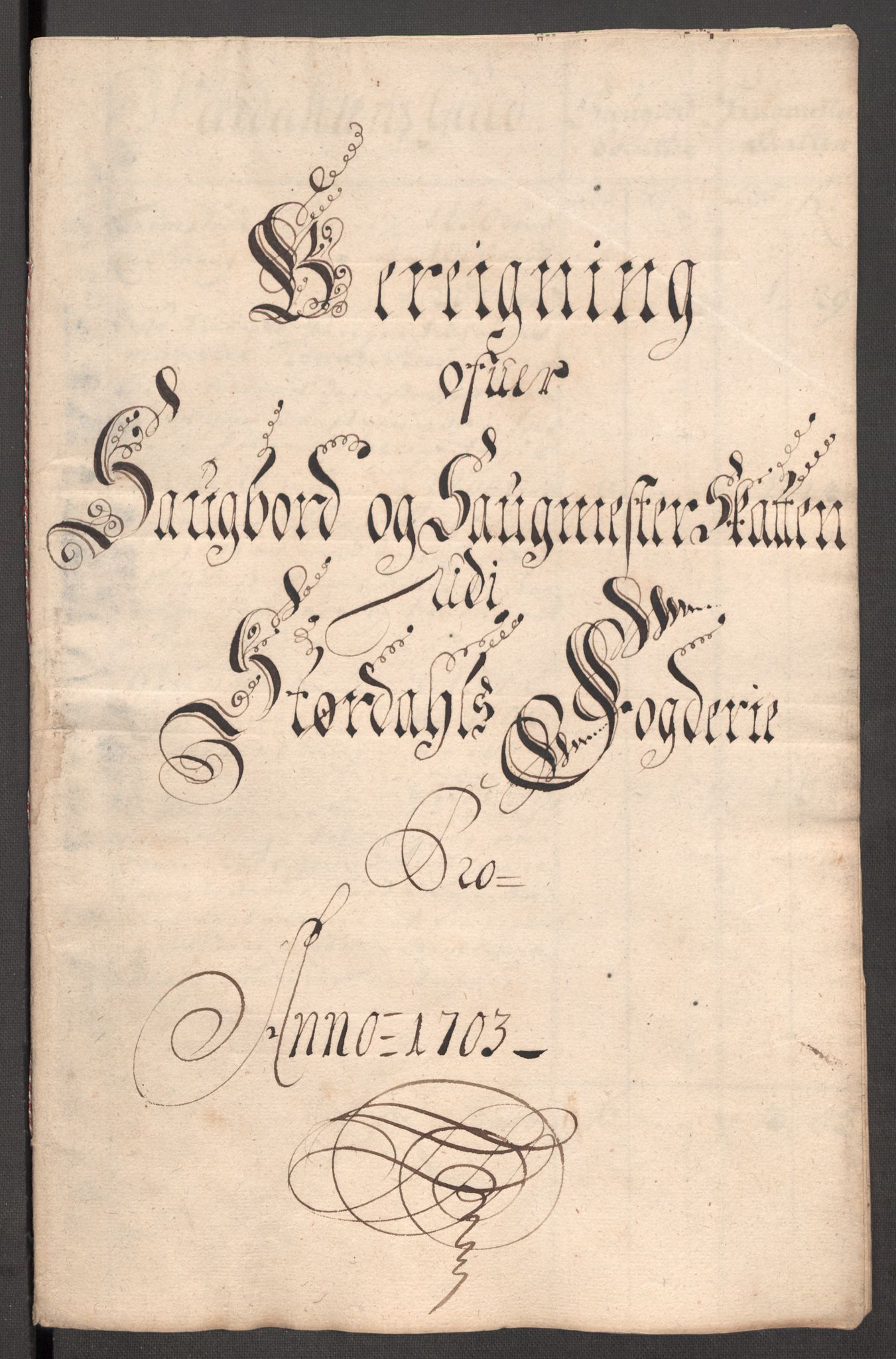 Rentekammeret inntil 1814, Reviderte regnskaper, Fogderegnskap, AV/RA-EA-4092/R62/L4194: Fogderegnskap Stjørdal og Verdal, 1703, p. 169