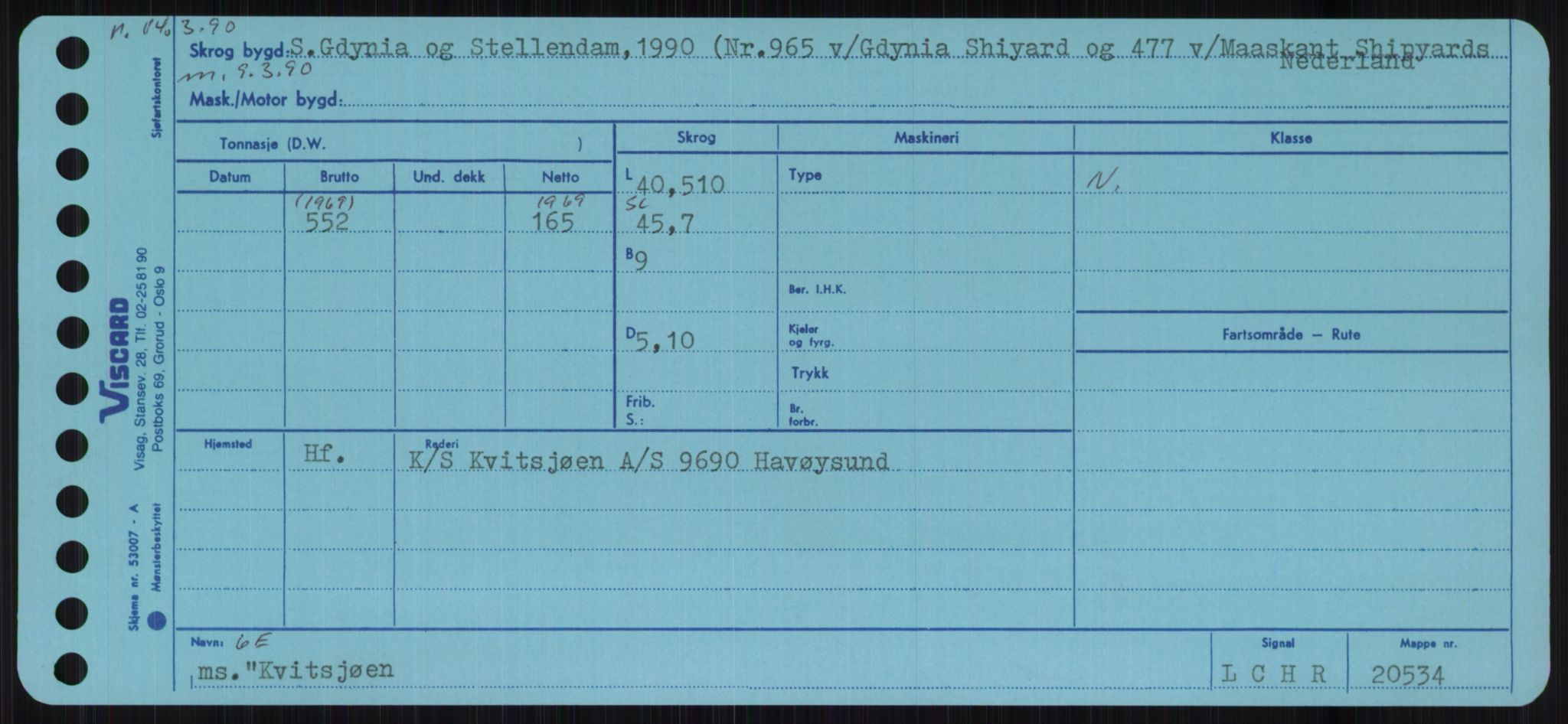 Sjøfartsdirektoratet med forløpere, Skipsmålingen, AV/RA-S-1627/H/Ha/L0003/0002: Fartøy, Hilm-Mar / Fartøy, Kom-Mar, p. 179