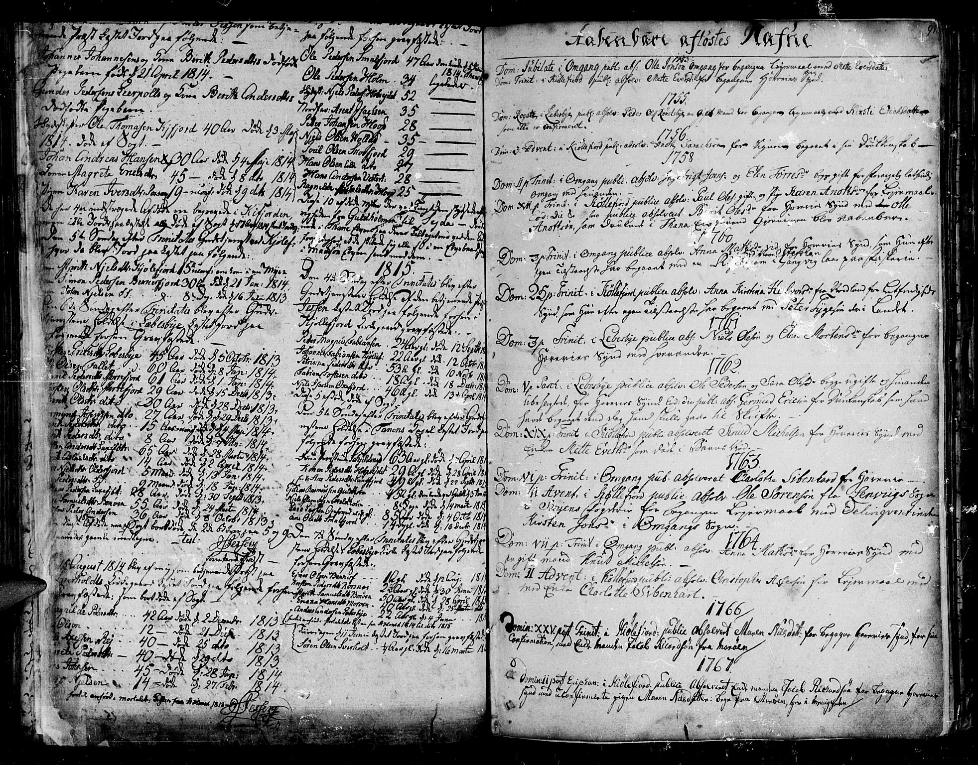 Lebesby sokneprestkontor, SATØ/S-1353/H/Ha/L0001kirke: Parish register (official) no. 1, 1751-1816, p. 95