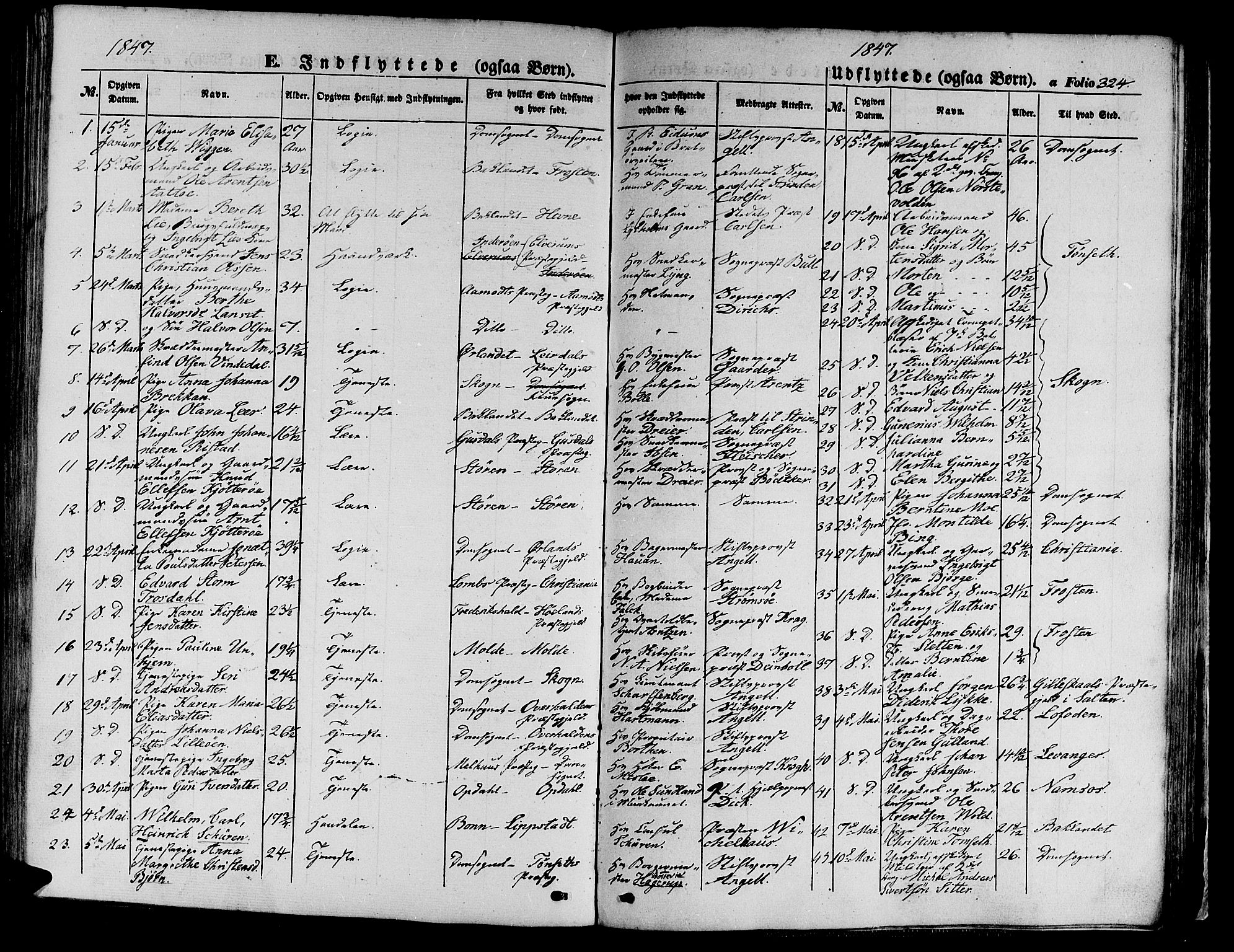 Ministerialprotokoller, klokkerbøker og fødselsregistre - Sør-Trøndelag, AV/SAT-A-1456/602/L0137: Parish register (copy) no. 602C05, 1846-1856, p. 324