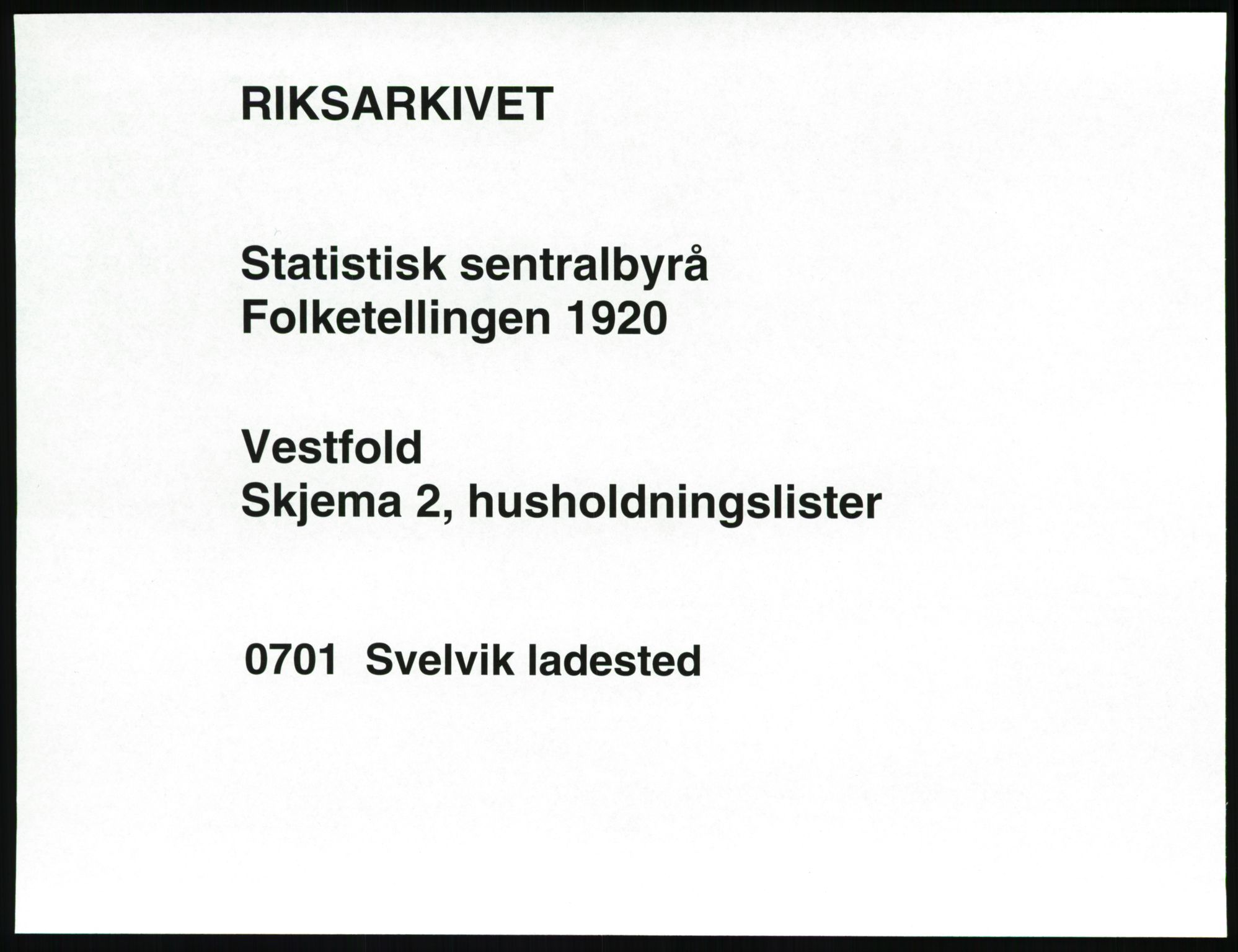 SAKO, 1920 census for Svelvik, 1920, p. 513