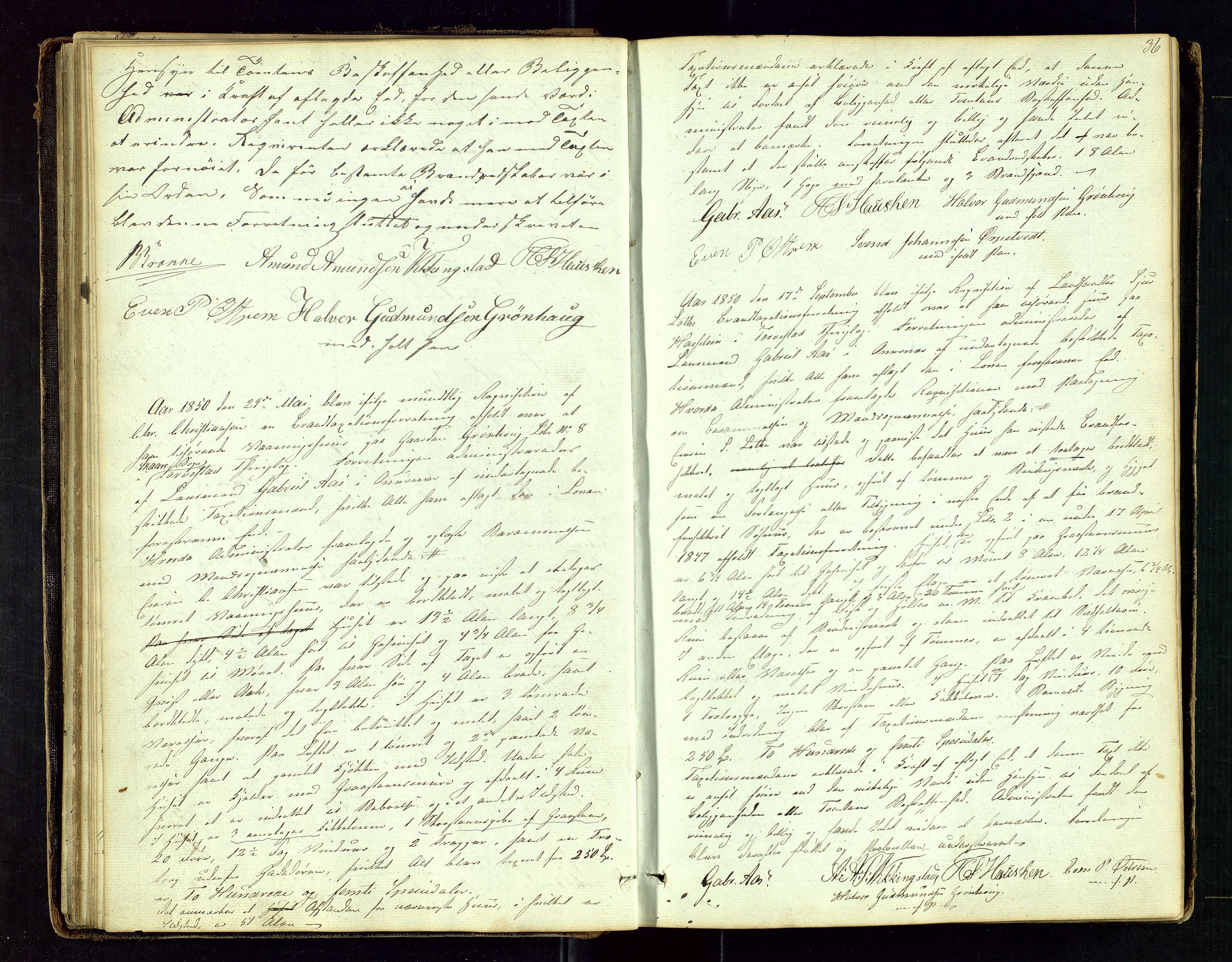Norges Brannkasse Haugesund, AV/SAST-A-102142/0001/O/L0001: Branntakstprotokoll, 1846-1867, p. 35b-36a
