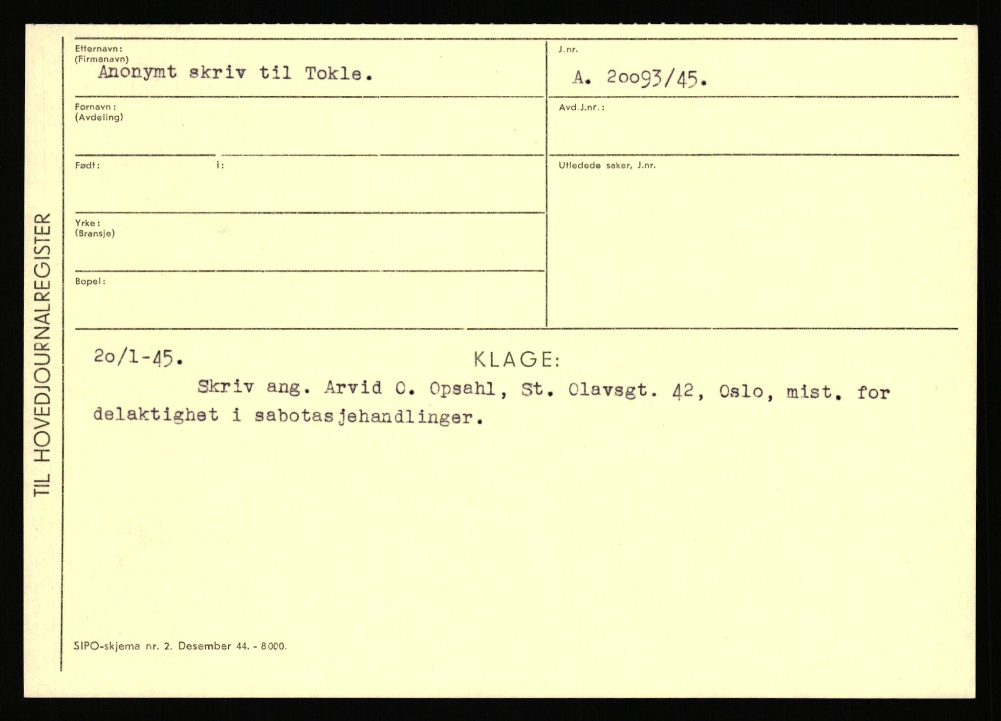 Statspolitiet - Hovedkontoret / Osloavdelingen, AV/RA-S-1329/C/Ca/L0001: Aabakken - Armann, 1943-1945, p. 4406