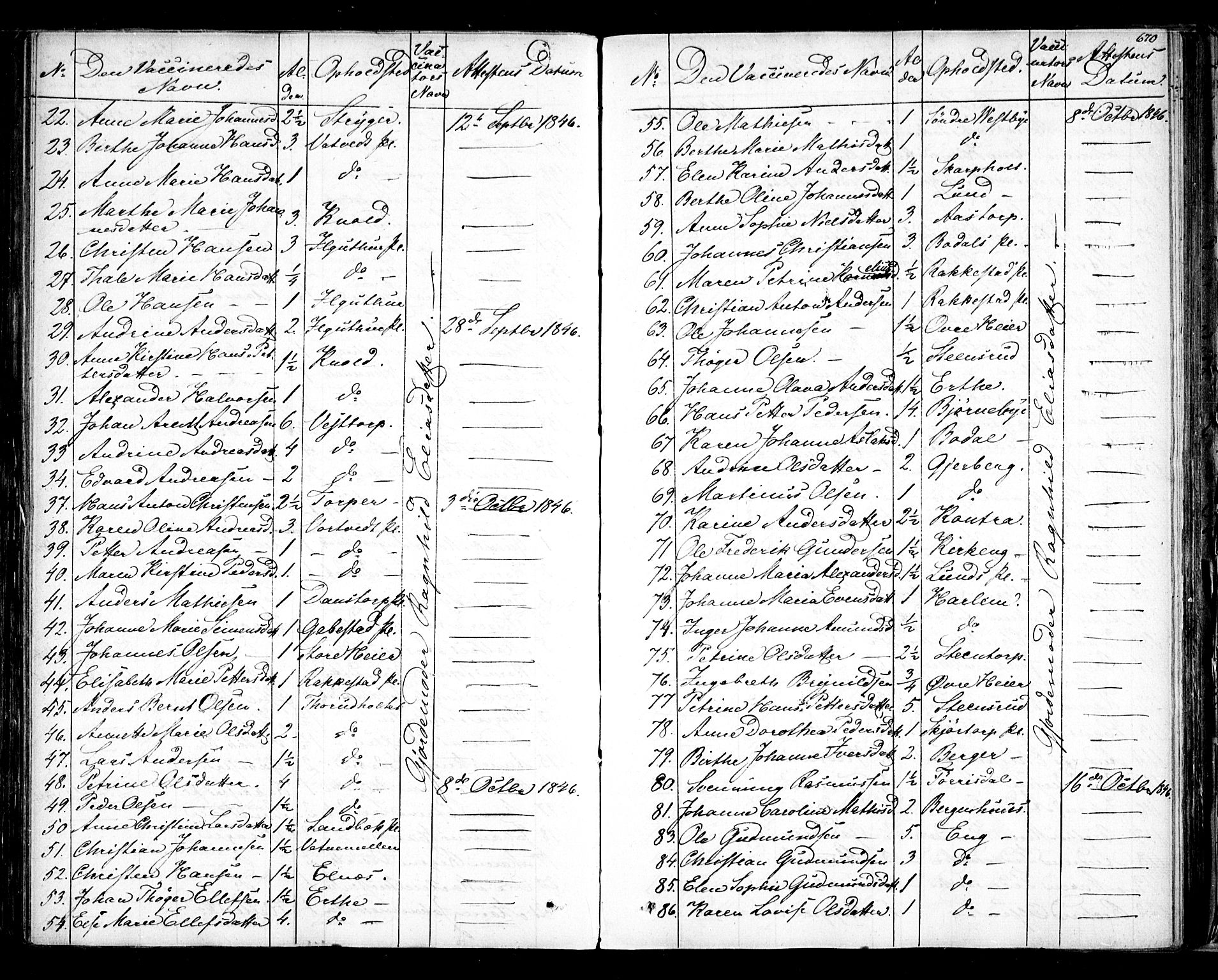 Rakkestad prestekontor Kirkebøker, AV/SAO-A-2008/F/Fa/L0008: Parish register (official) no. I 8, 1842-1849, p. 669-670