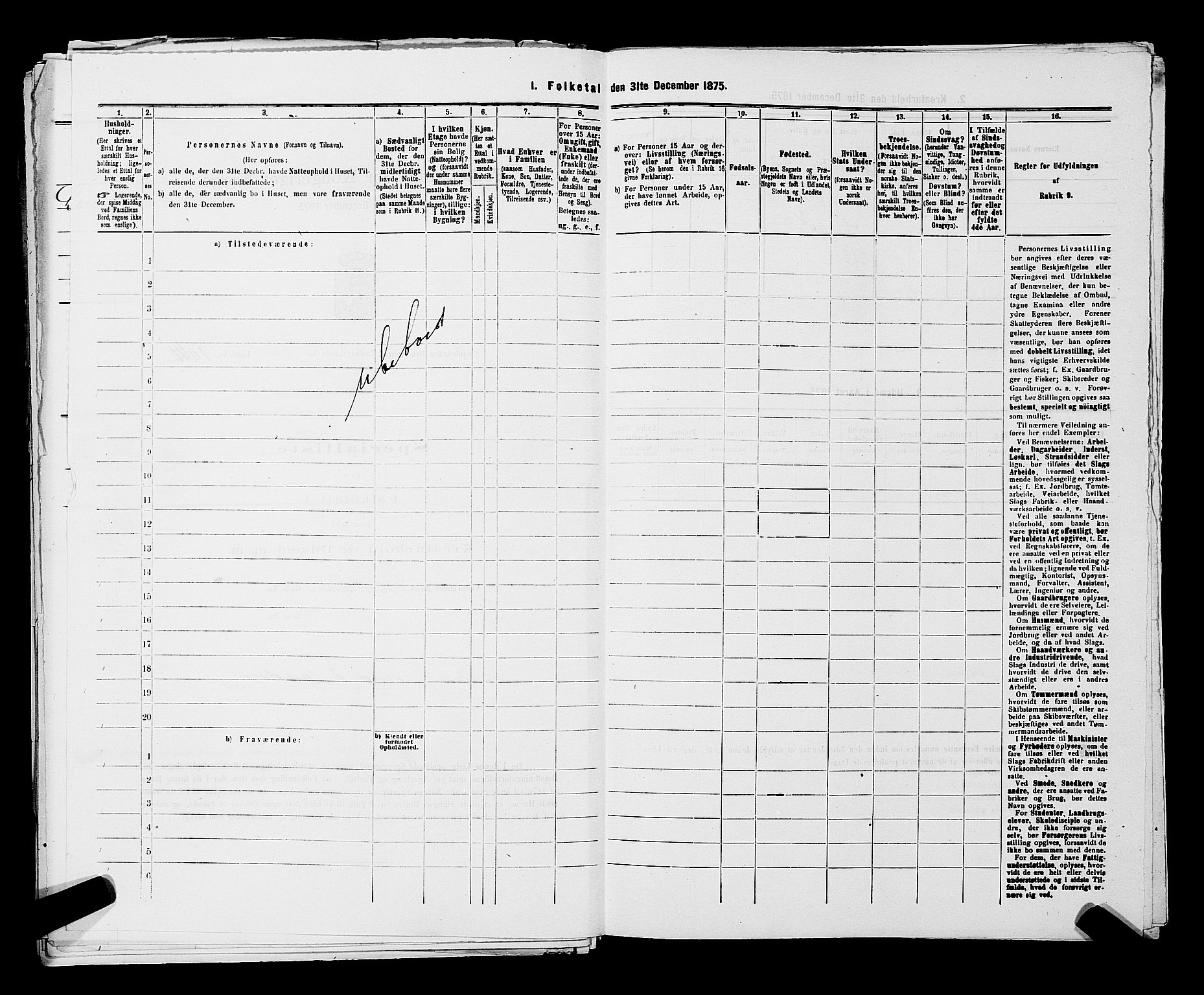 SAKO, 1875 census for 0602 Drammen, 1875, p. 2914