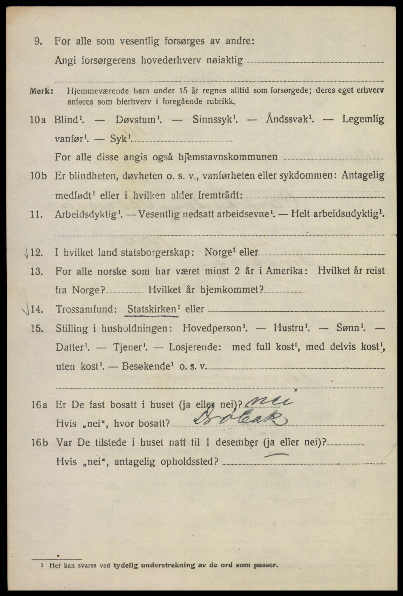 SAO, 1920 census for Kristiania, 1920, p. 199428