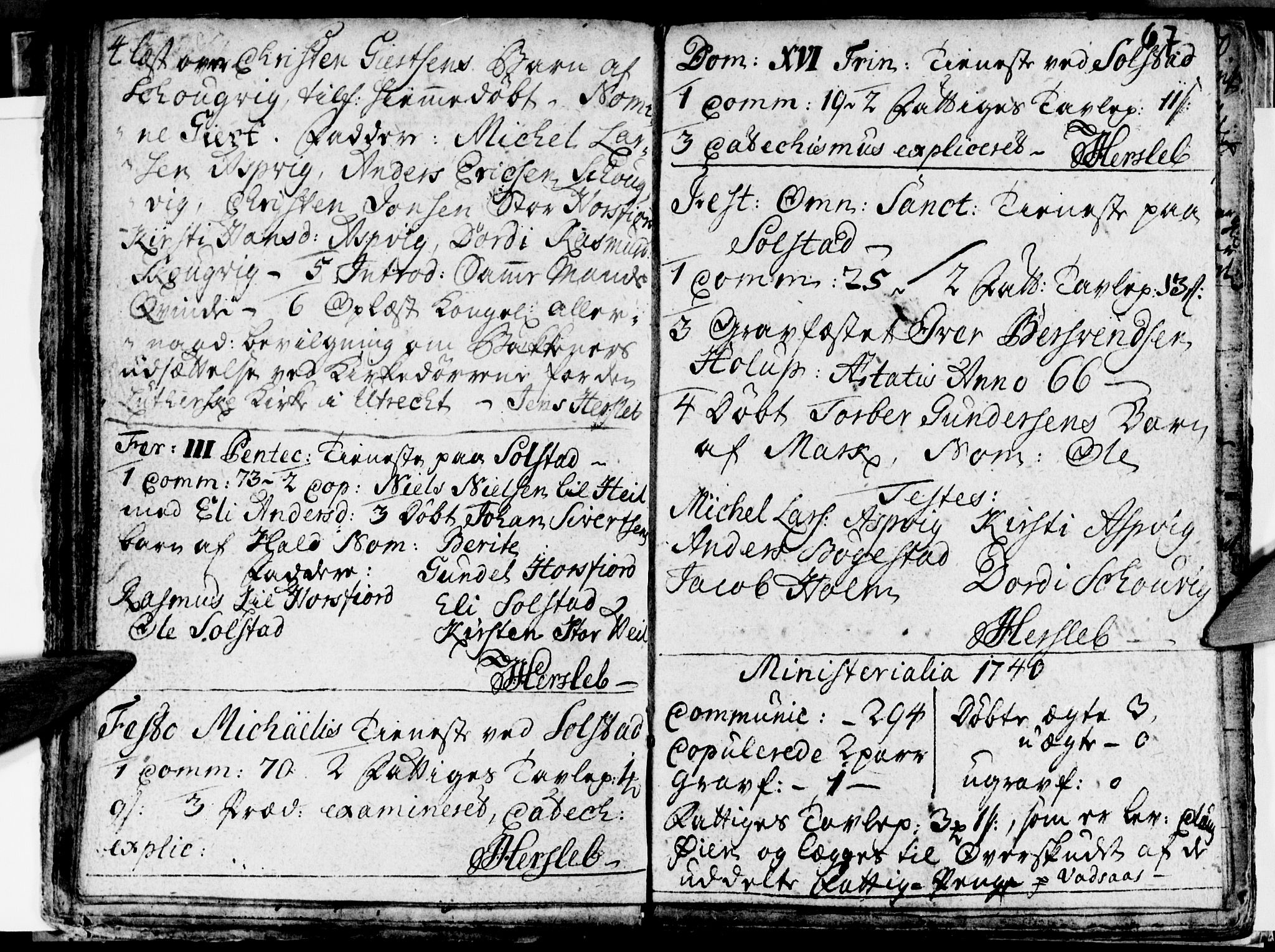 Ministerialprotokoller, klokkerbøker og fødselsregistre - Nordland, SAT/A-1459/811/L0164: Parish register (official) no. 811A01, 1677-1762, p. 67