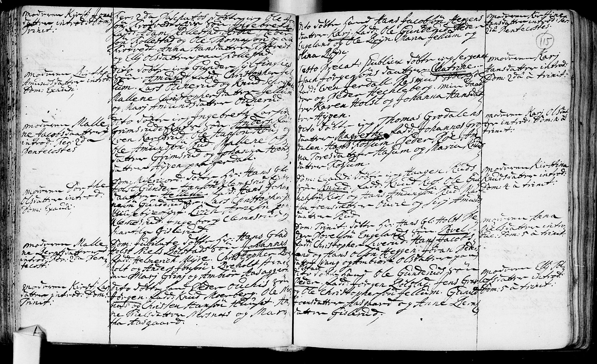 Røyken kirkebøker, AV/SAKO-A-241/F/Fa/L0002: Parish register (official) no. 2, 1731-1782, p. 115