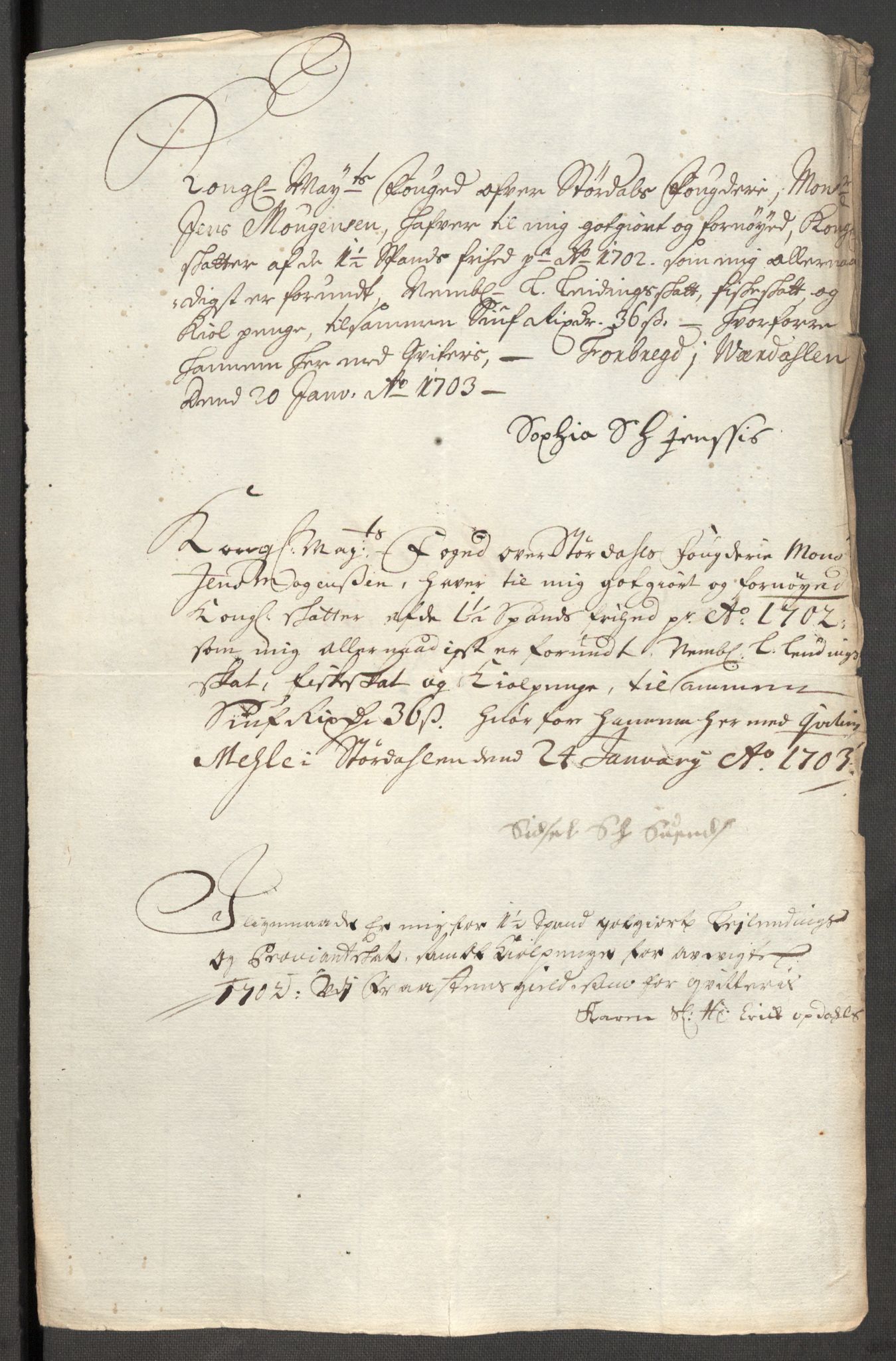 Rentekammeret inntil 1814, Reviderte regnskaper, Fogderegnskap, AV/RA-EA-4092/R62/L4193: Fogderegnskap Stjørdal og Verdal, 1701-1702, p. 411