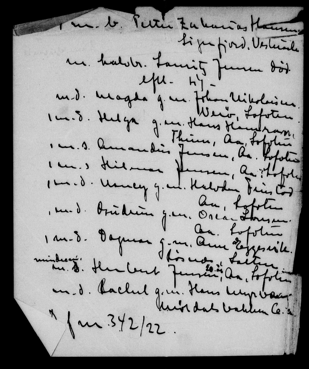 Byfogd og Byskriver i Bergen, AV/SAB-A-3401/06/06Na/L0014: Dødsfallsjournaler, 1921-1924, p. 86