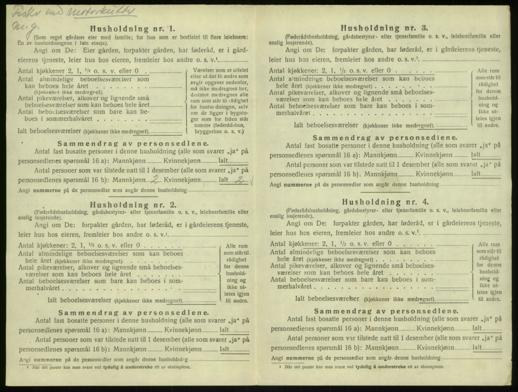 SAB, 1920 census for Masfjorden, 1920, p. 384