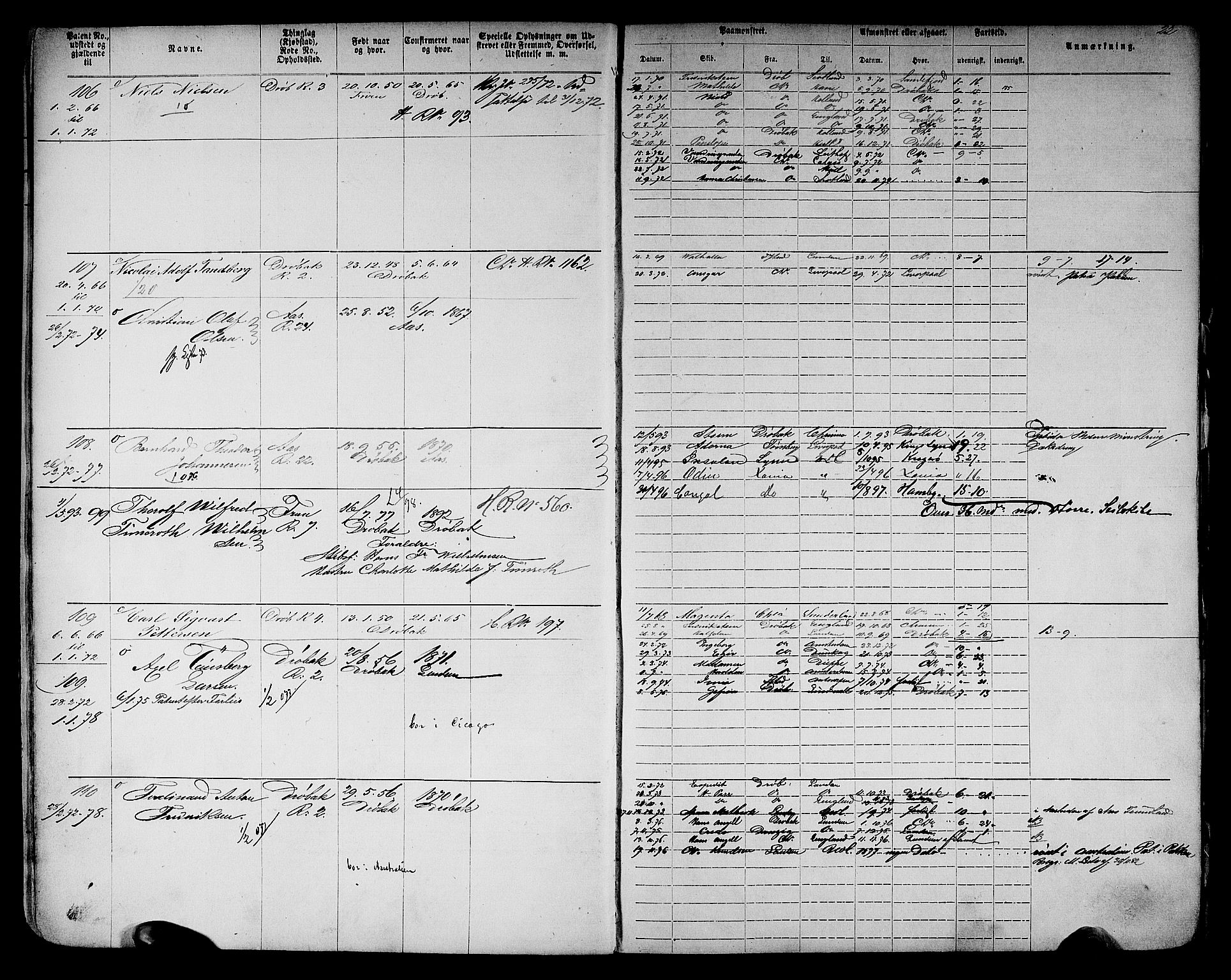 Drøbak mønstringskontor, AV/SAO-A-10569f/F/Fc/Fca/L0002: Patent nr. 1-672, 1865-1916, p. 24