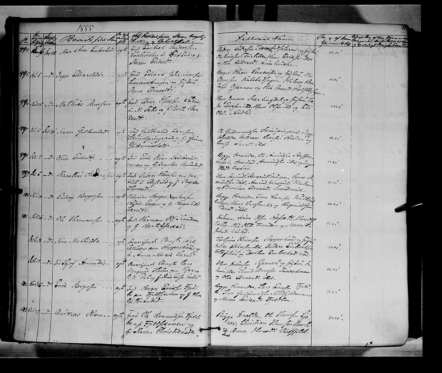Vinger prestekontor, SAH/PREST-024/H/Ha/Haa/L0010: Parish register (official) no. 10, 1855-1861, p. 25