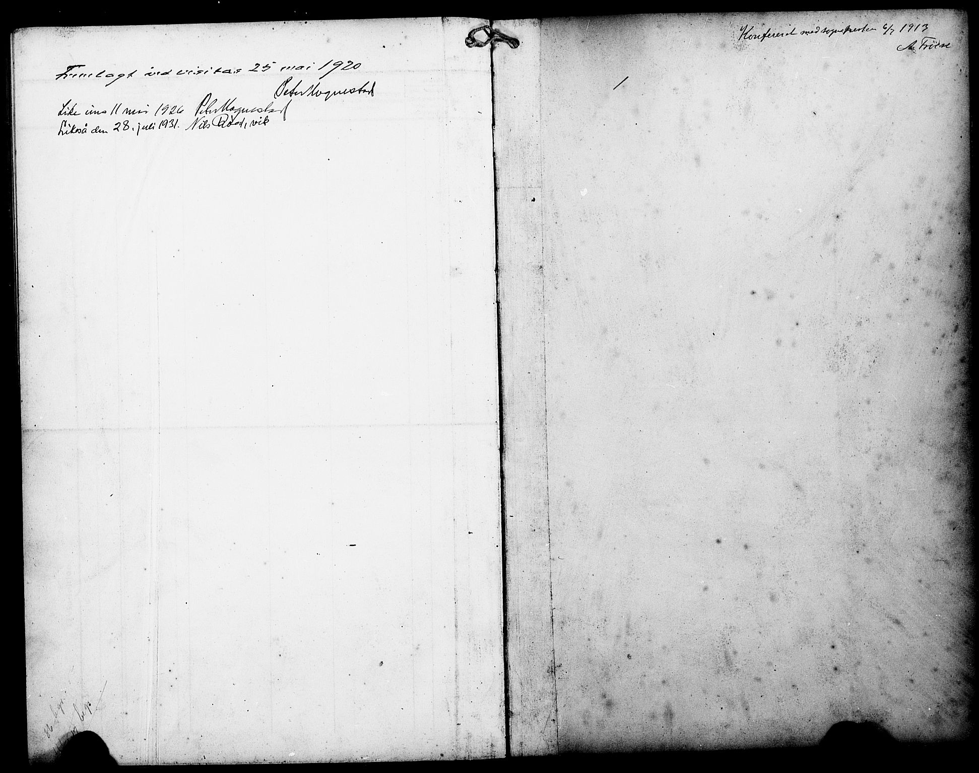 Lindås Sokneprestembete, AV/SAB-A-76701/H/Hab/Habd/L0004: Parish register (copy) no. D 4, 1913-1928