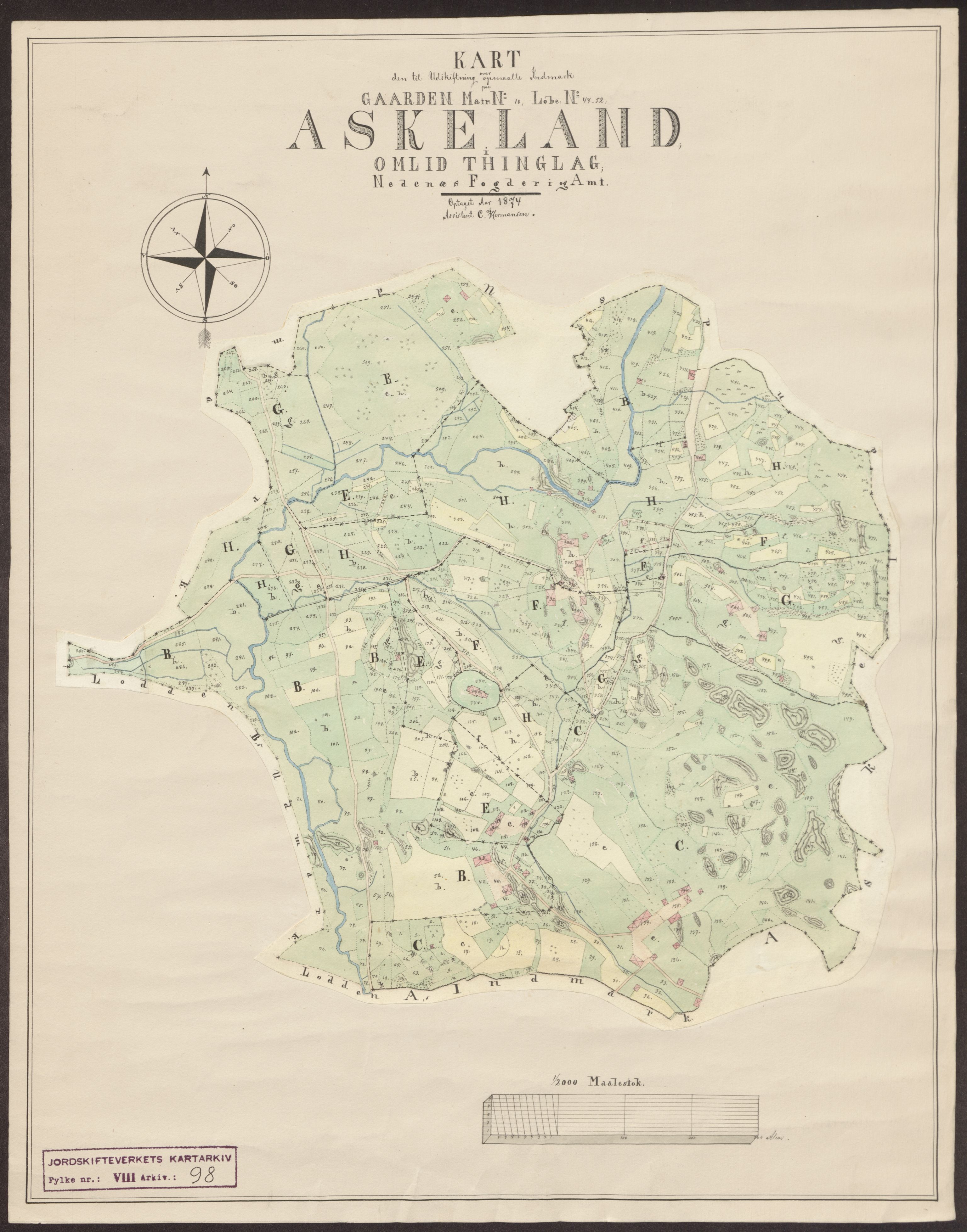 Jordskifteverkets kartarkiv, RA/S-3929/T, 1859-1988, p. 123