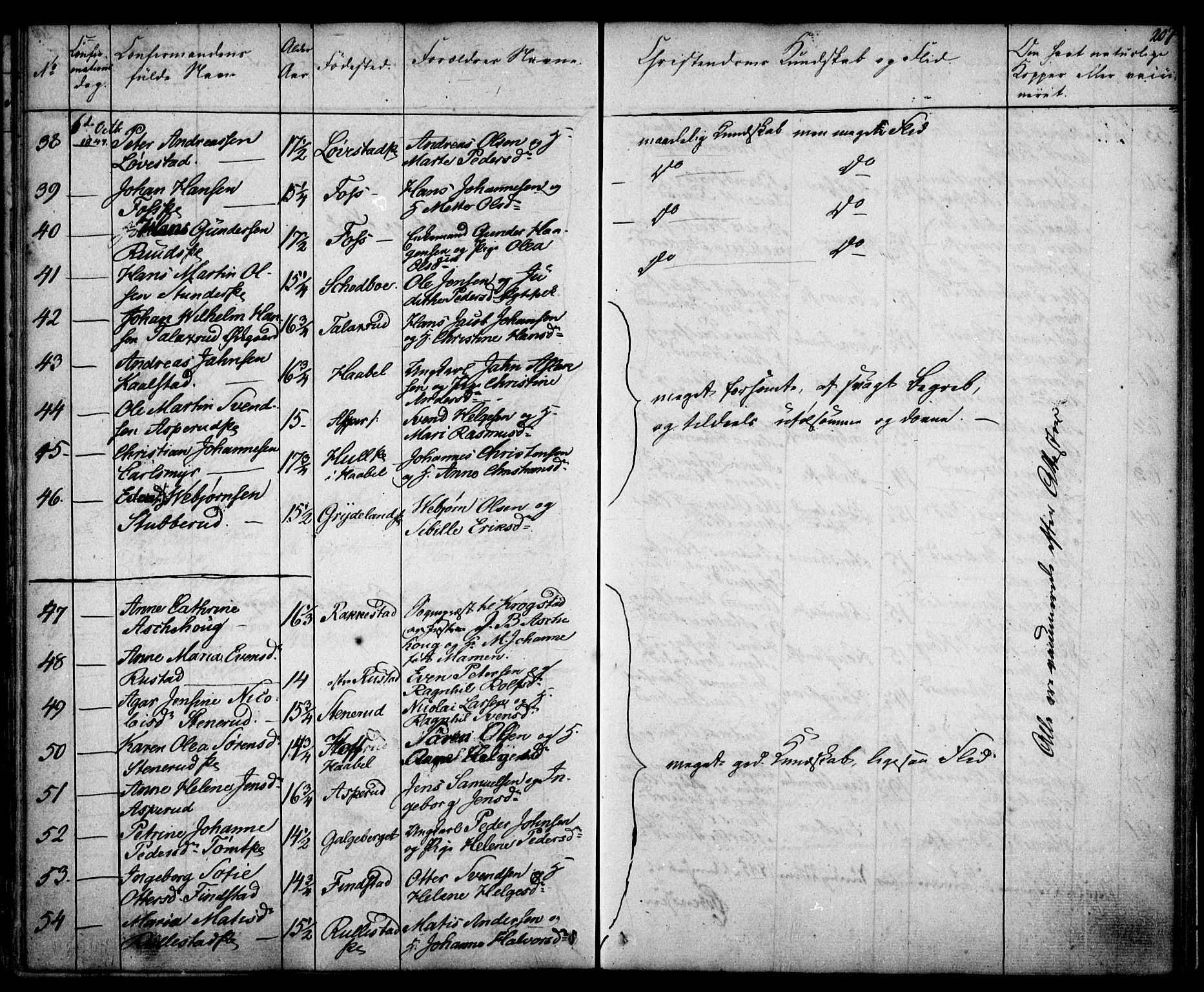 Kråkstad prestekontor Kirkebøker, SAO/A-10125a/F/Fa/L0005: Parish register (official) no. I 5, 1837-1847, p. 207