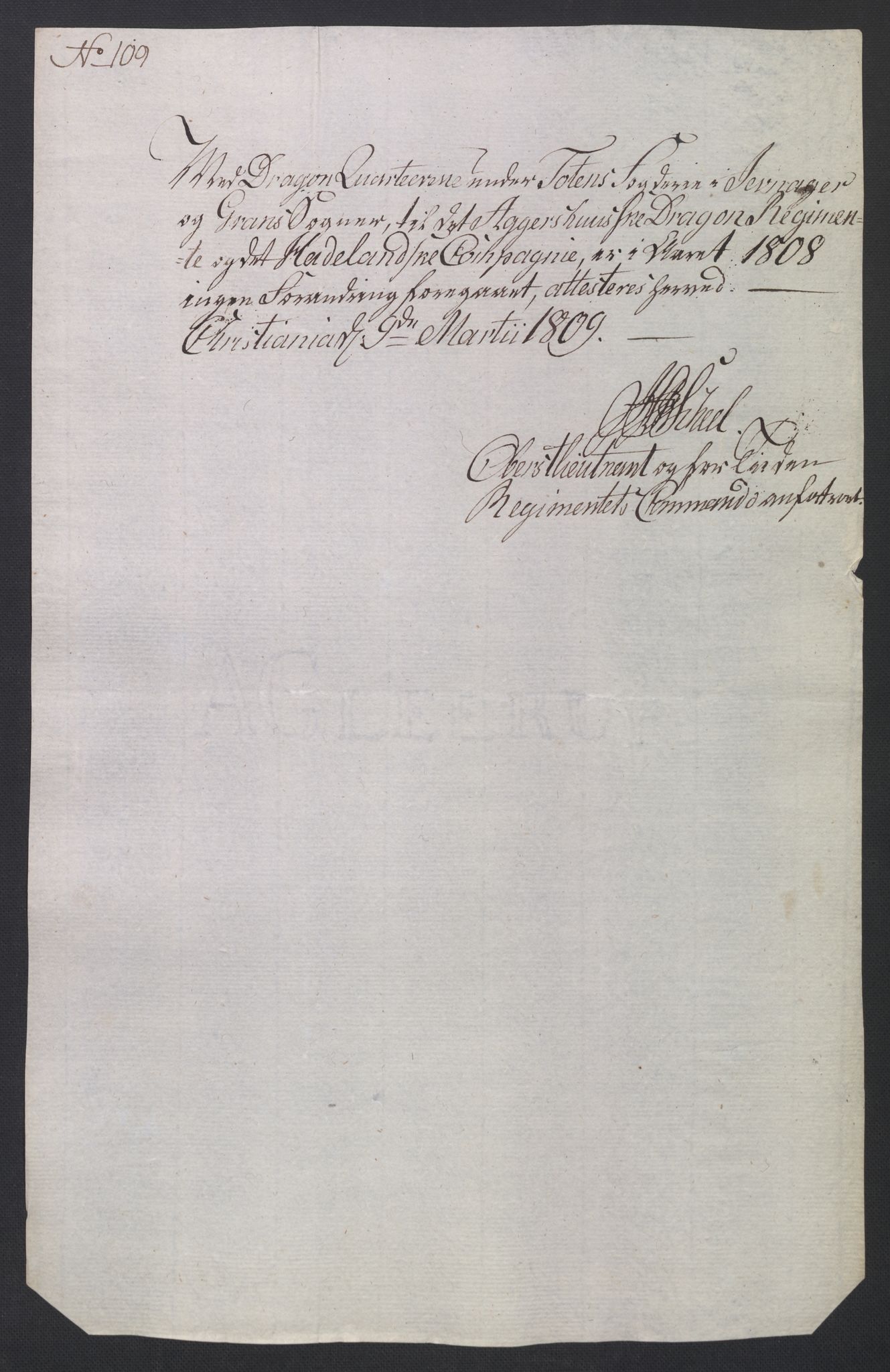 Rentekammeret inntil 1814, Reviderte regnskaper, Fogderegnskap, AV/RA-EA-4092/R19/L1396: Fogderegnskap Toten, Hadeland og Vardal, 1808, p. 448