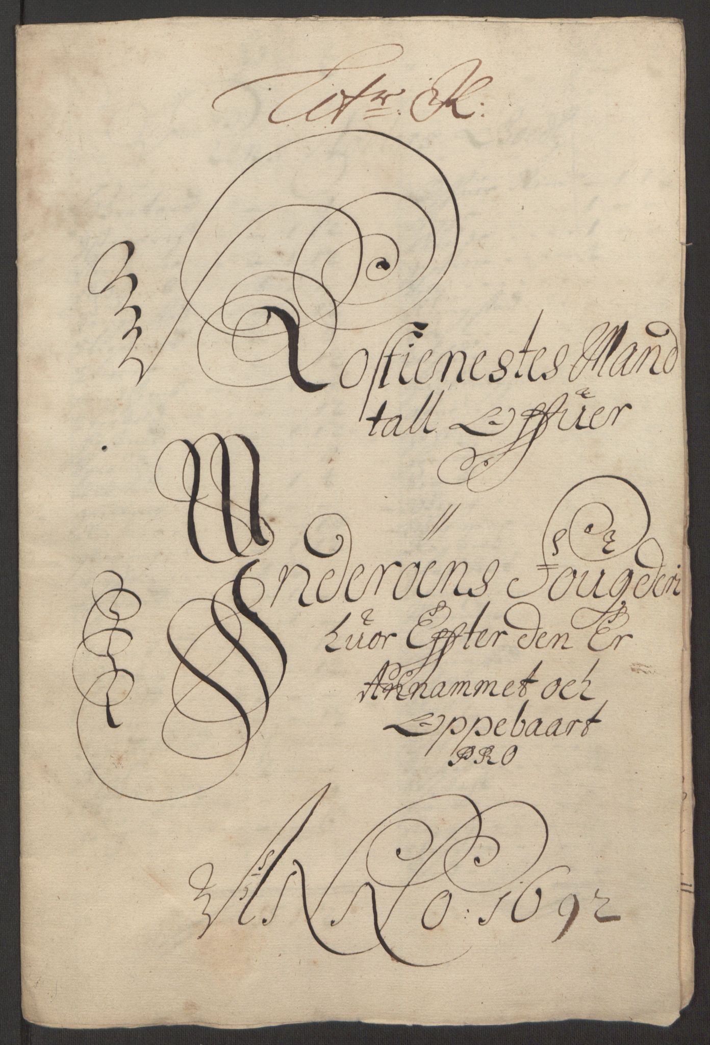 Rentekammeret inntil 1814, Reviderte regnskaper, Fogderegnskap, RA/EA-4092/R63/L4308: Fogderegnskap Inderøy, 1692-1694, p. 152