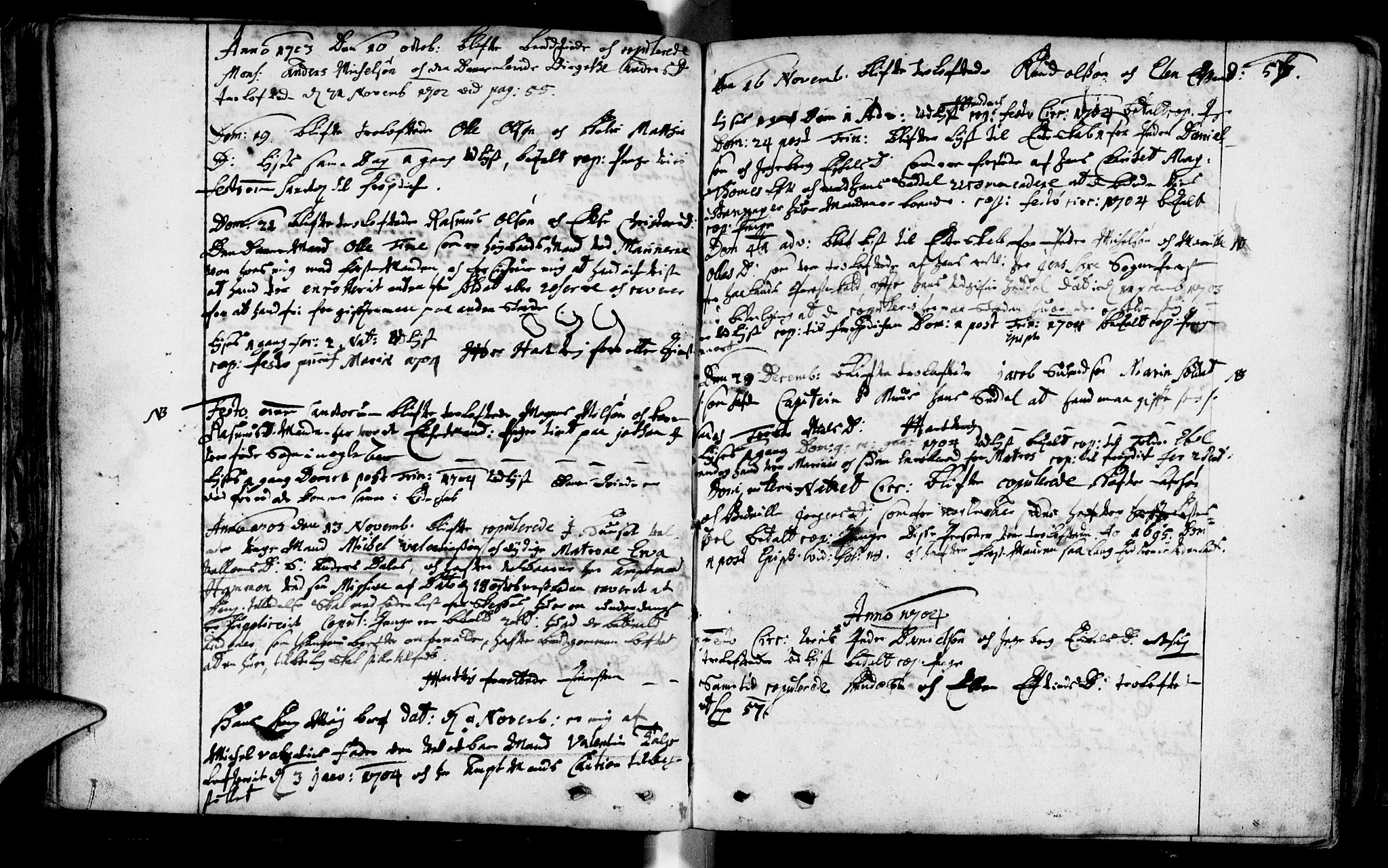 Domkirken sokneprestkontor, SAST/A-101812/001/30/30BA/L0001: Parish register (official) no. A 1 /1, 1688-1727, p. 57