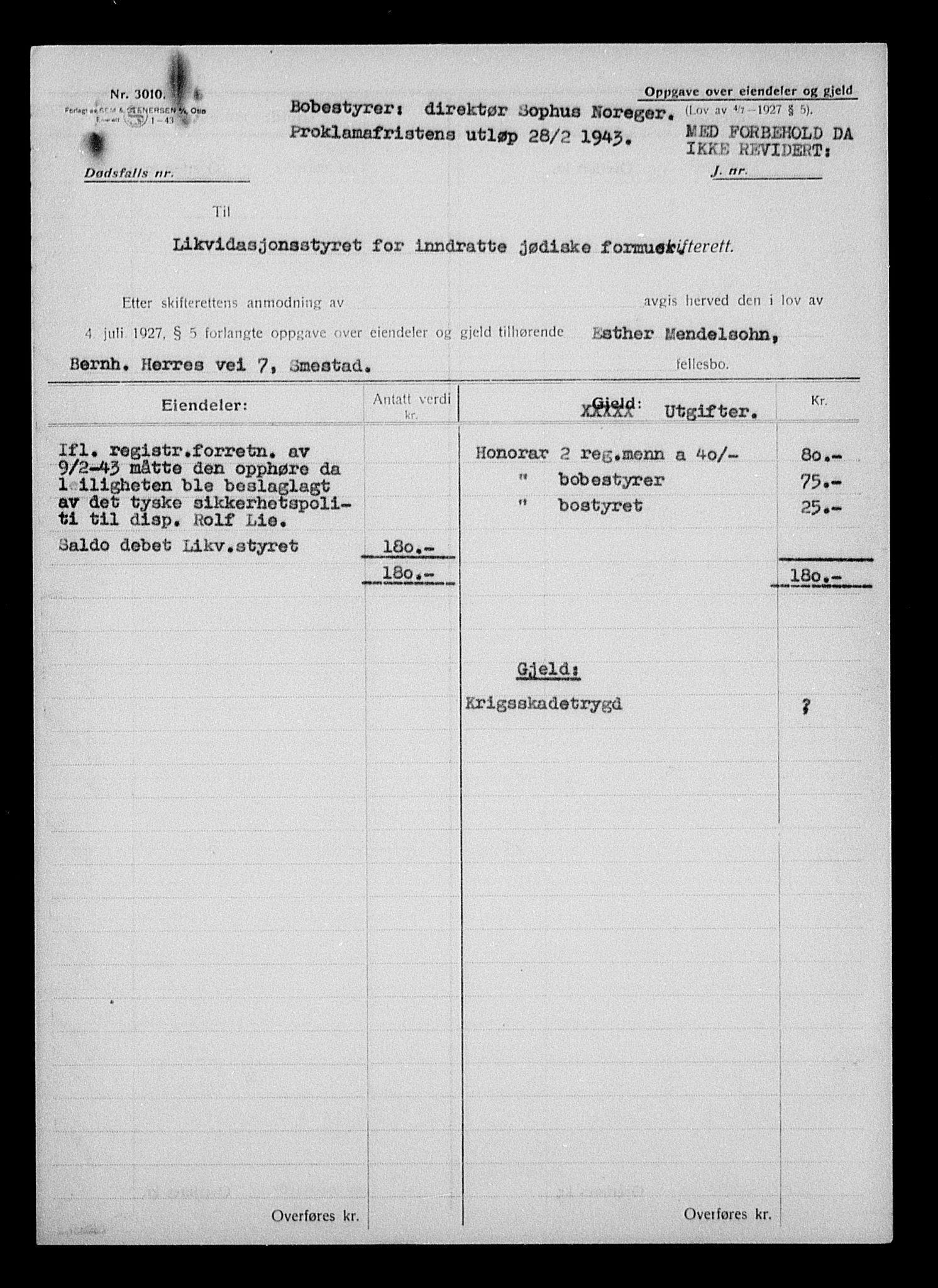 Justisdepartementet, Tilbakeføringskontoret for inndratte formuer, AV/RA-S-1564/H/Hc/Hcc/L0963: --, 1945-1947, p. 801