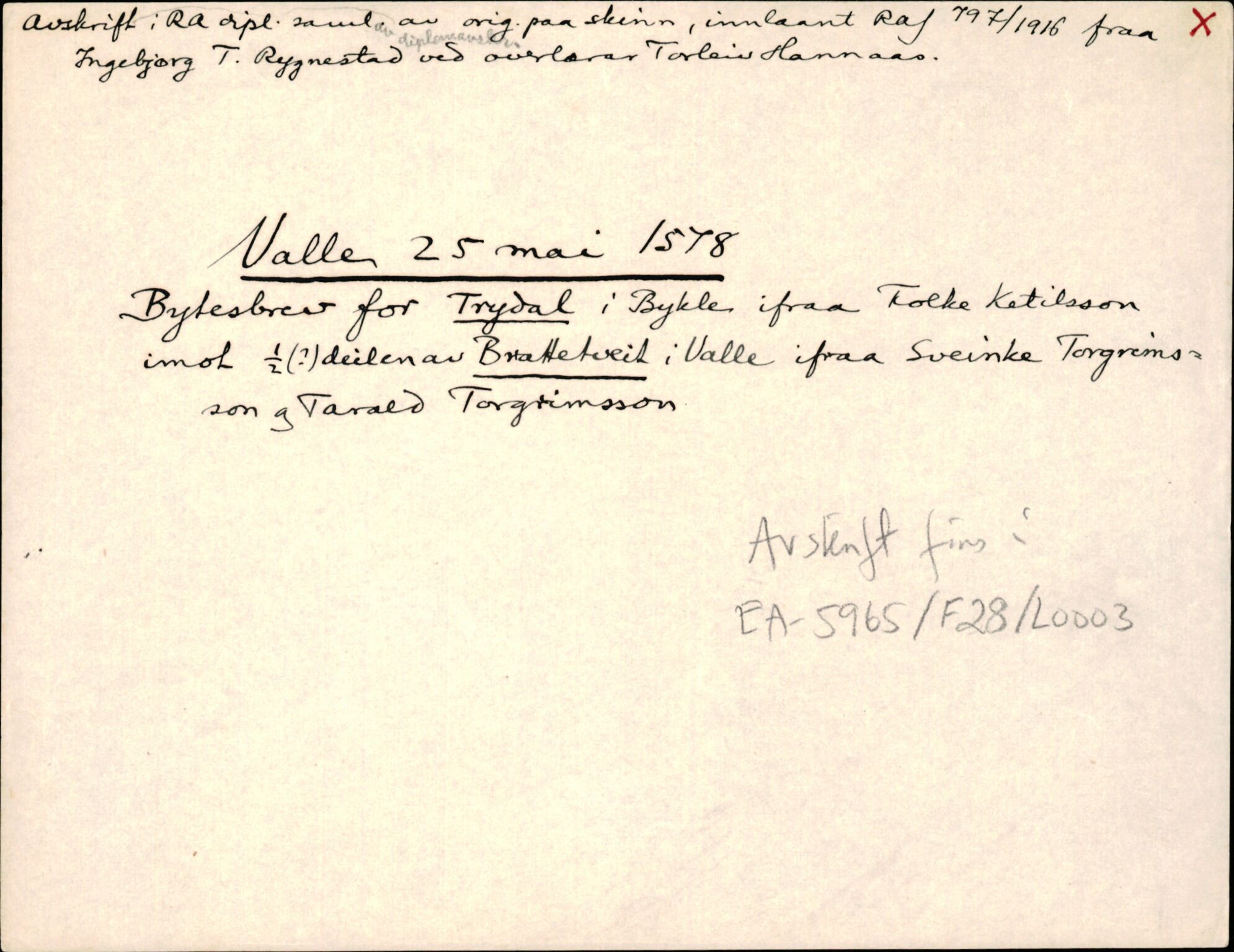 Riksarkivets diplomsamling, AV/RA-EA-5965/F35/F35d/L0001: Innlånte diplomer, seddelregister, 1316-1591, p. 445