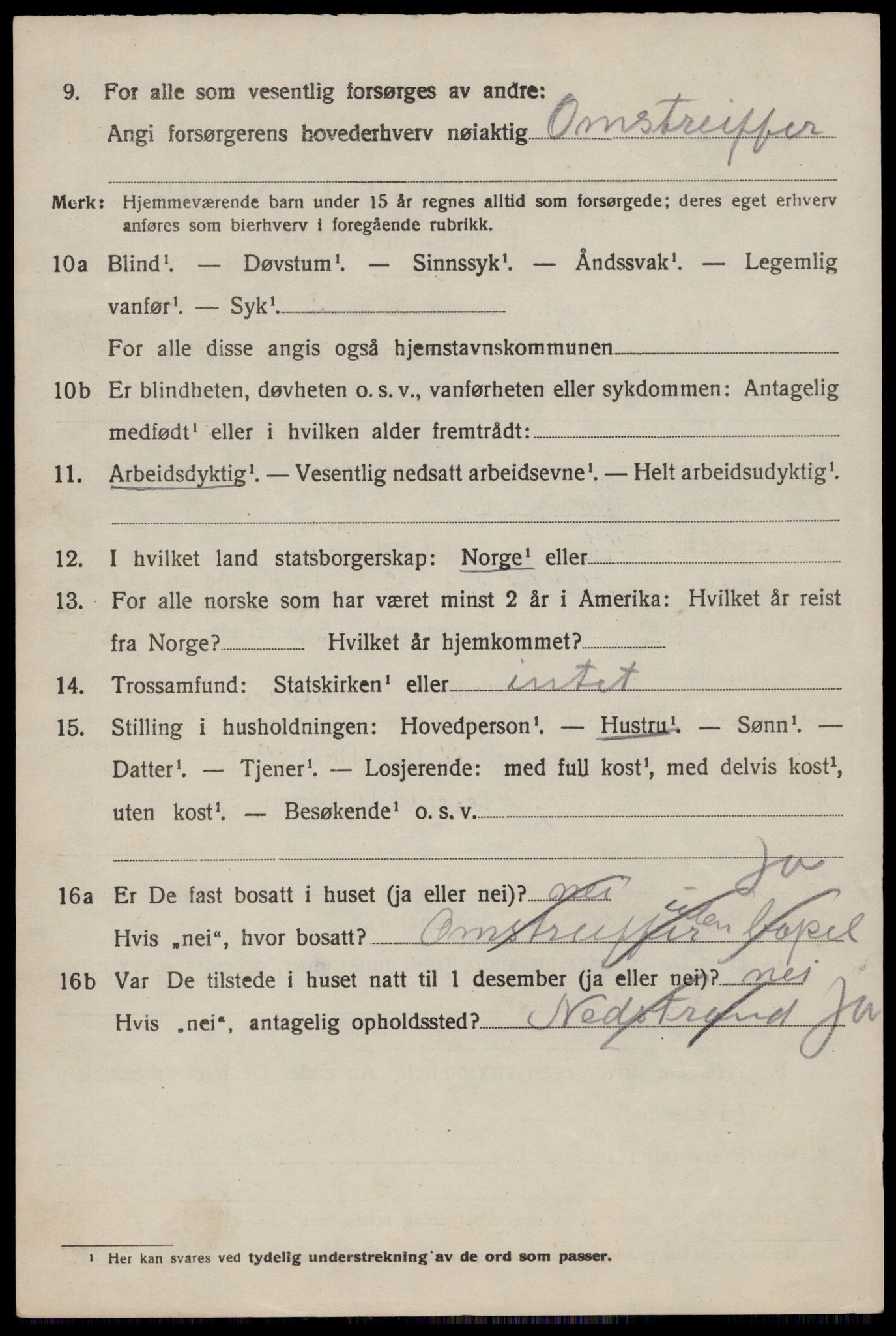 SAST, 1920 census for Vikedal, 1920, p. 4786