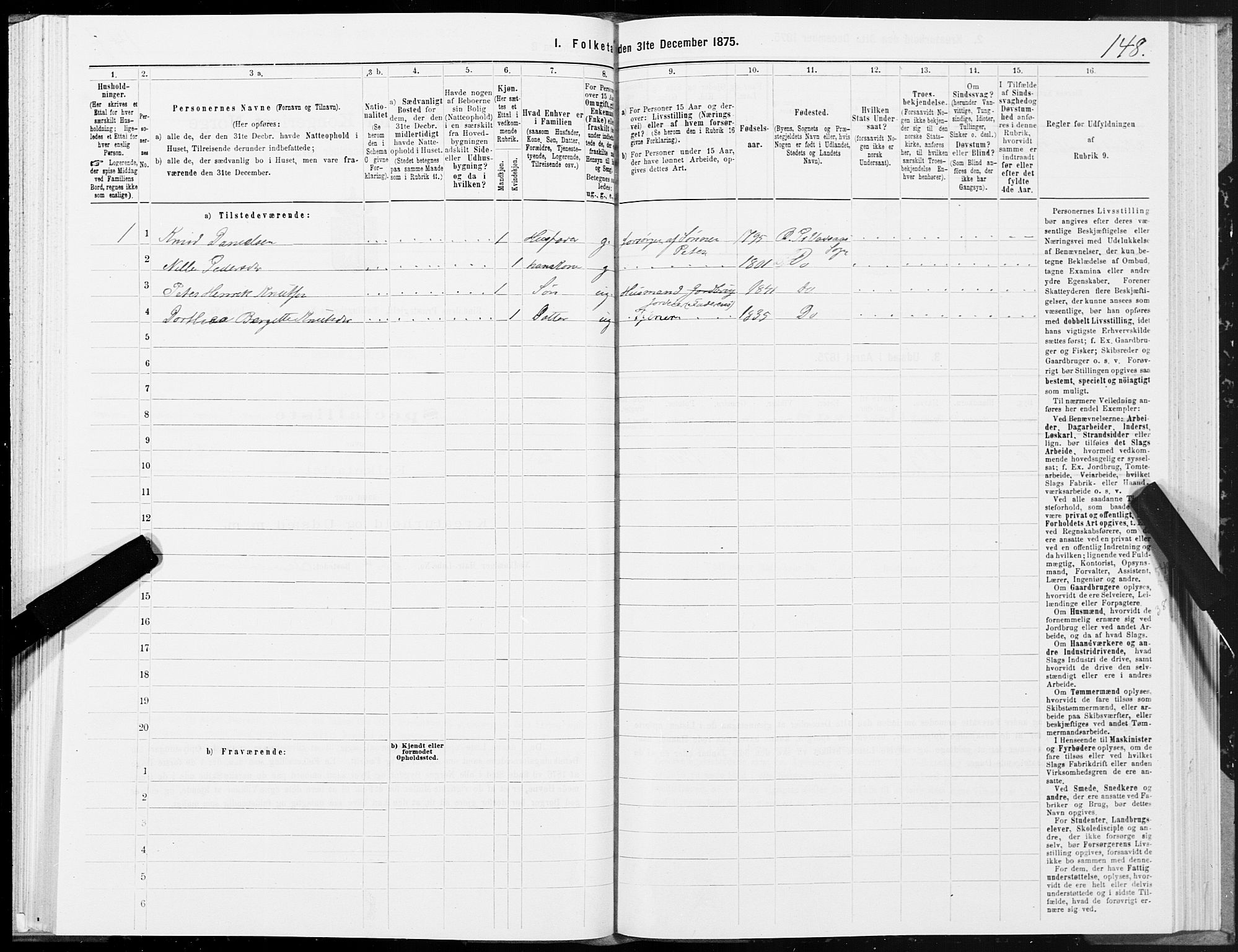 SAT, 1875 census for 1811P Bindal, 1875, p. 1148