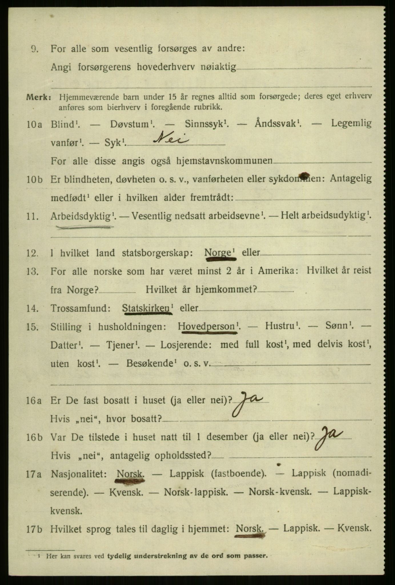 SATØ, 1920 census for Harstad, 1920, p. 4511