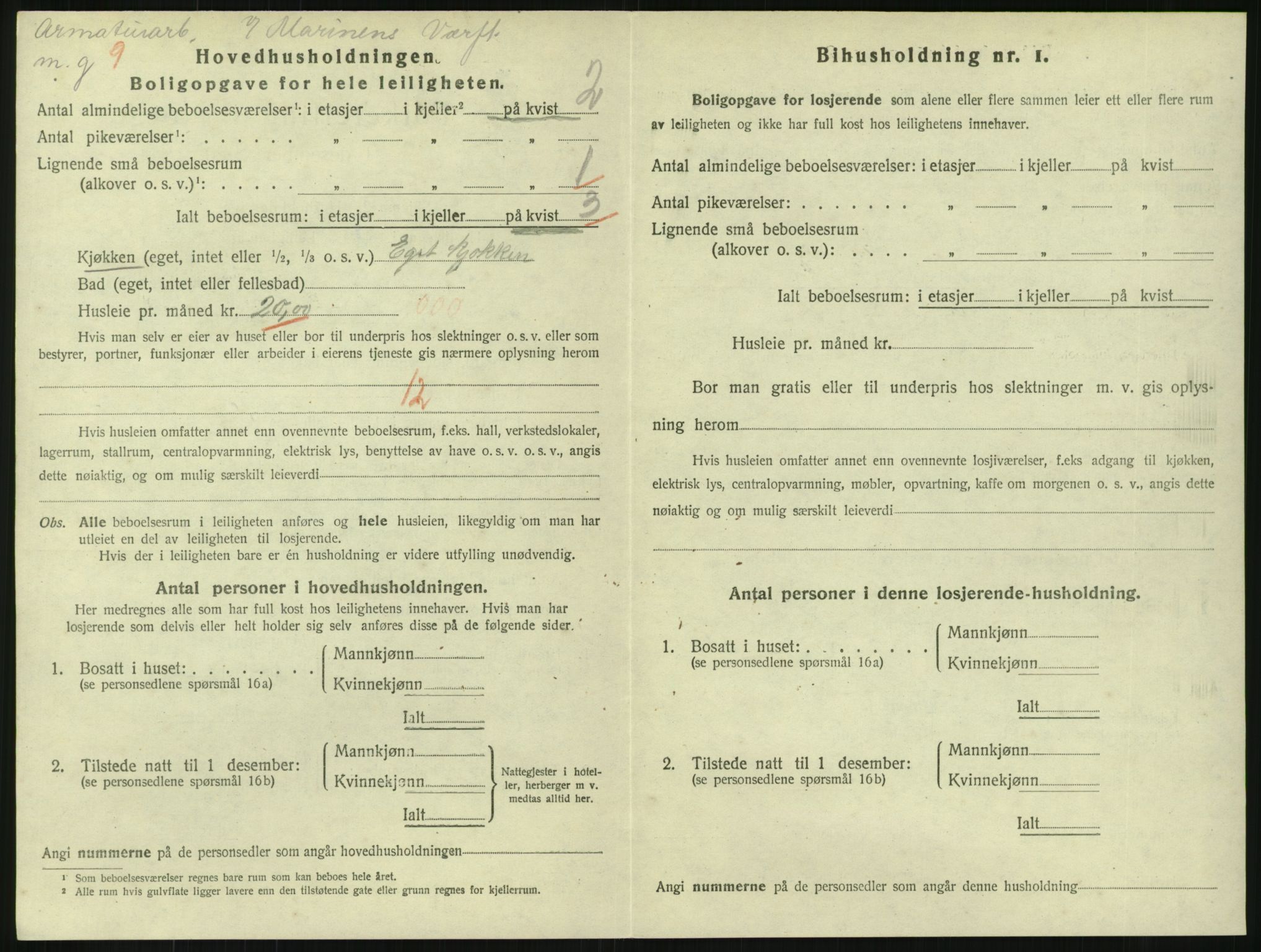 SAKO, 1920 census for Horten, 1920, p. 3512