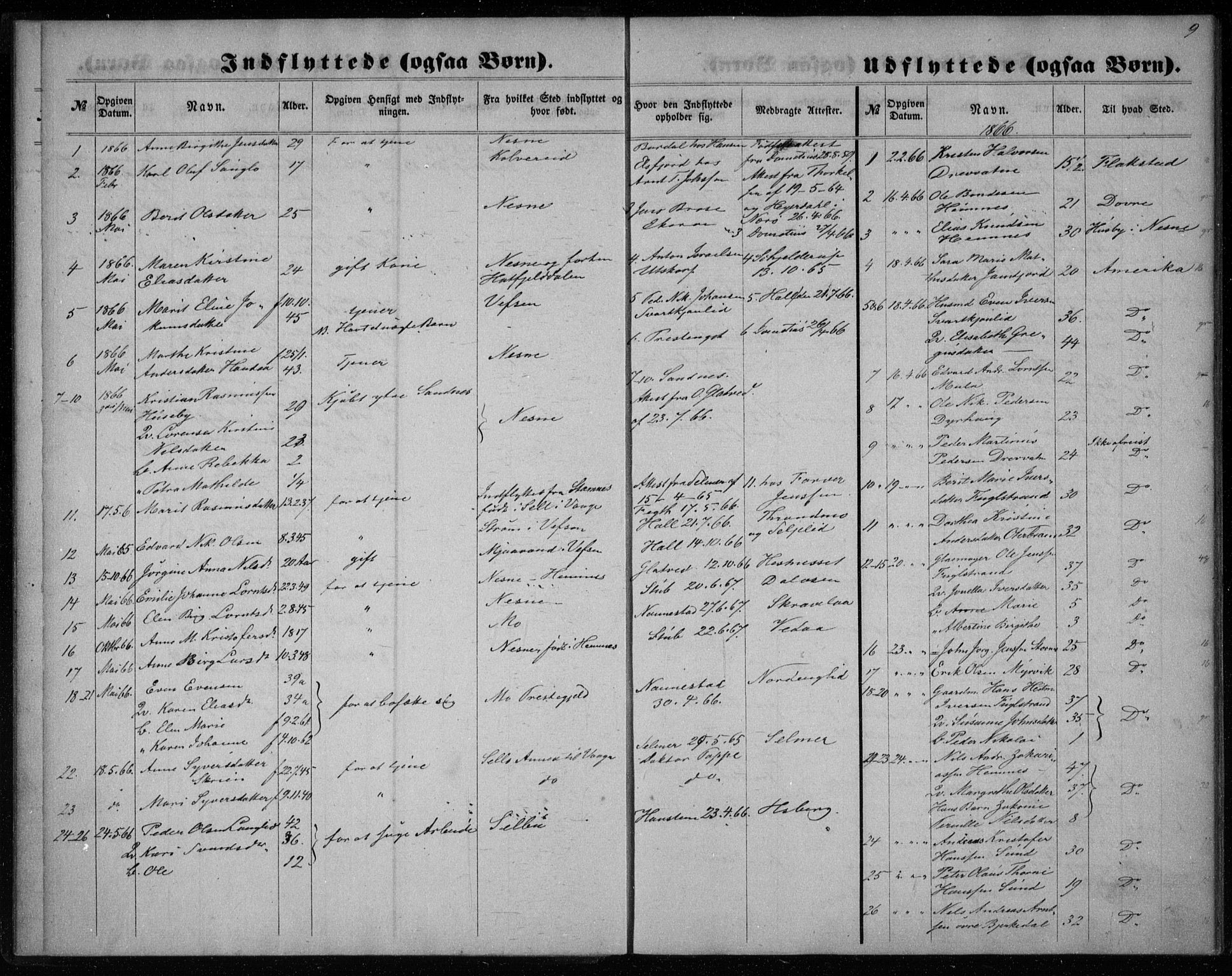 Ministerialprotokoller, klokkerbøker og fødselsregistre - Nordland, AV/SAT-A-1459/825/L0360: Parish register (official) no. 825A14, 1860-1886, p. 9