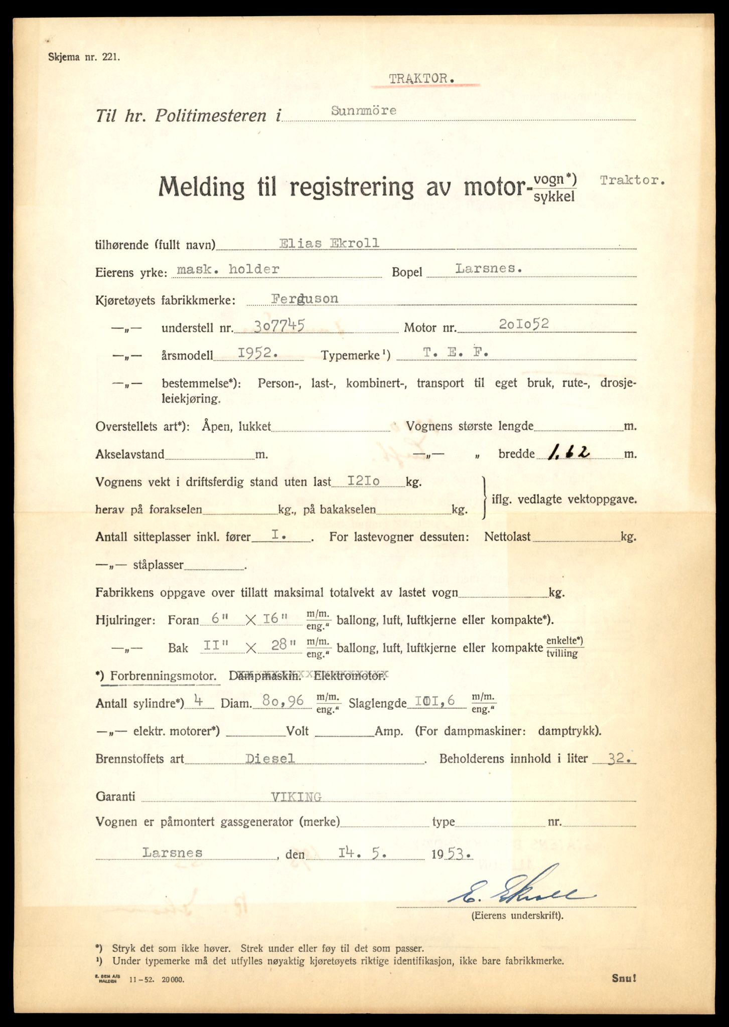 Møre og Romsdal vegkontor - Ålesund trafikkstasjon, AV/SAT-A-4099/F/Fe/L0033: Registreringskort for kjøretøy T 12151 - T 12474, 1927-1998, p. 3245