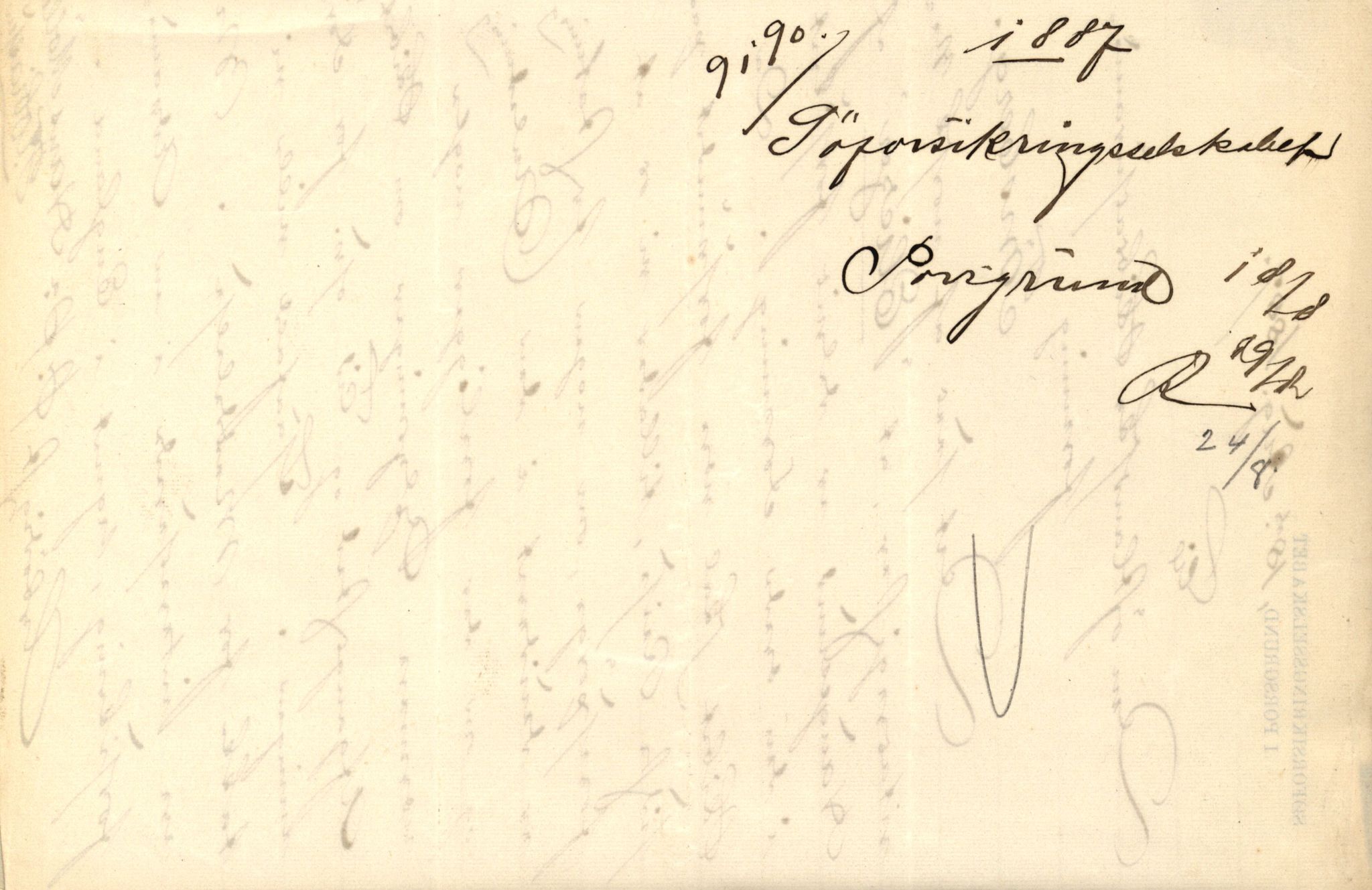 Pa 63 - Østlandske skibsassuranceforening, VEMU/A-1079/G/Ga/L0020/0003: Havaridokumenter / Anton, Diamant, Templar, Finn, Eliezer, Arctic, 1887, p. 261