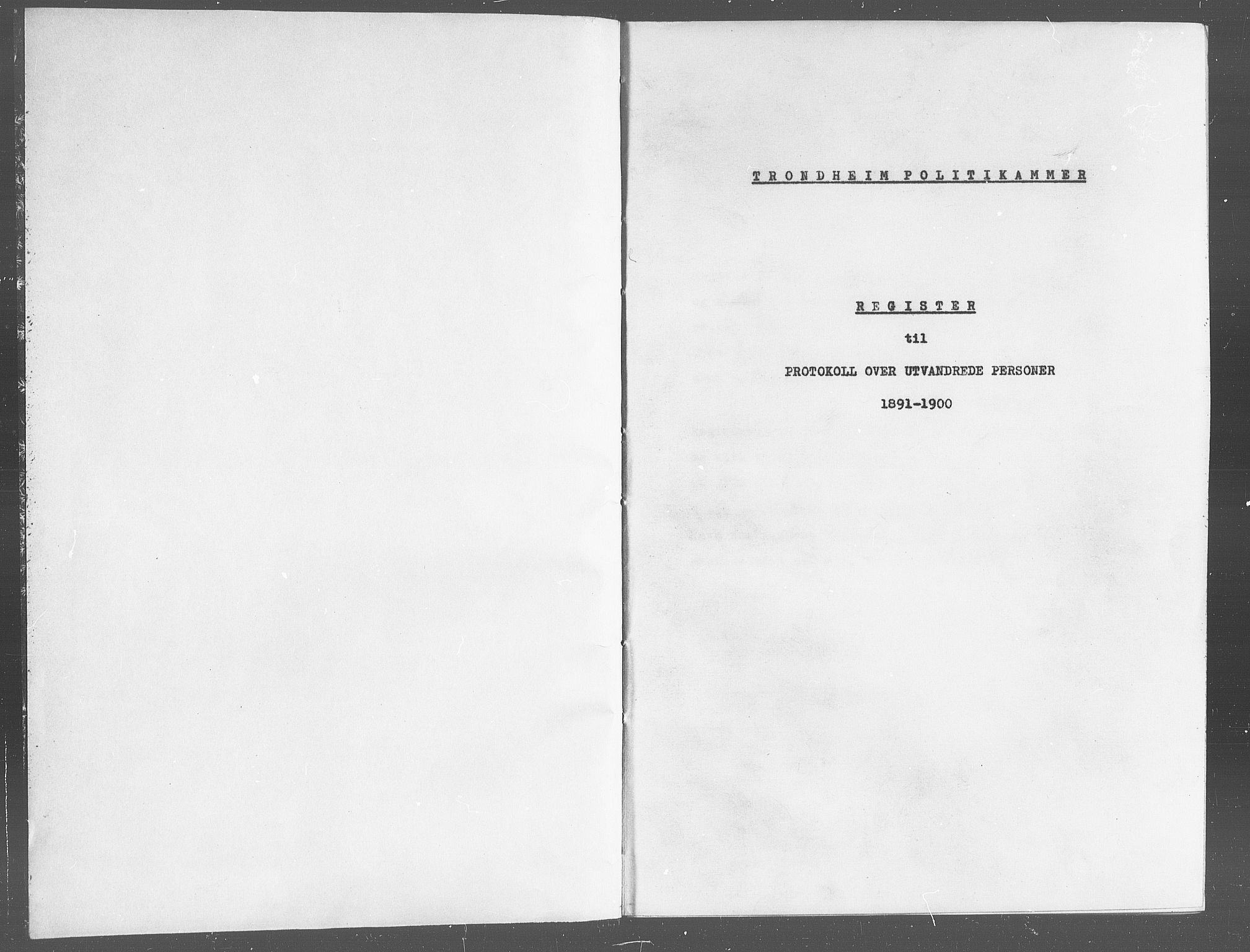 Trondheim politikammer, AV/SAT-A-1887/1/32/L0019/0004: Statsarkivet i Trondheims registre til emigrantprotokollene / Register over emigranter, ordnet etter fornavn, 1891-1900