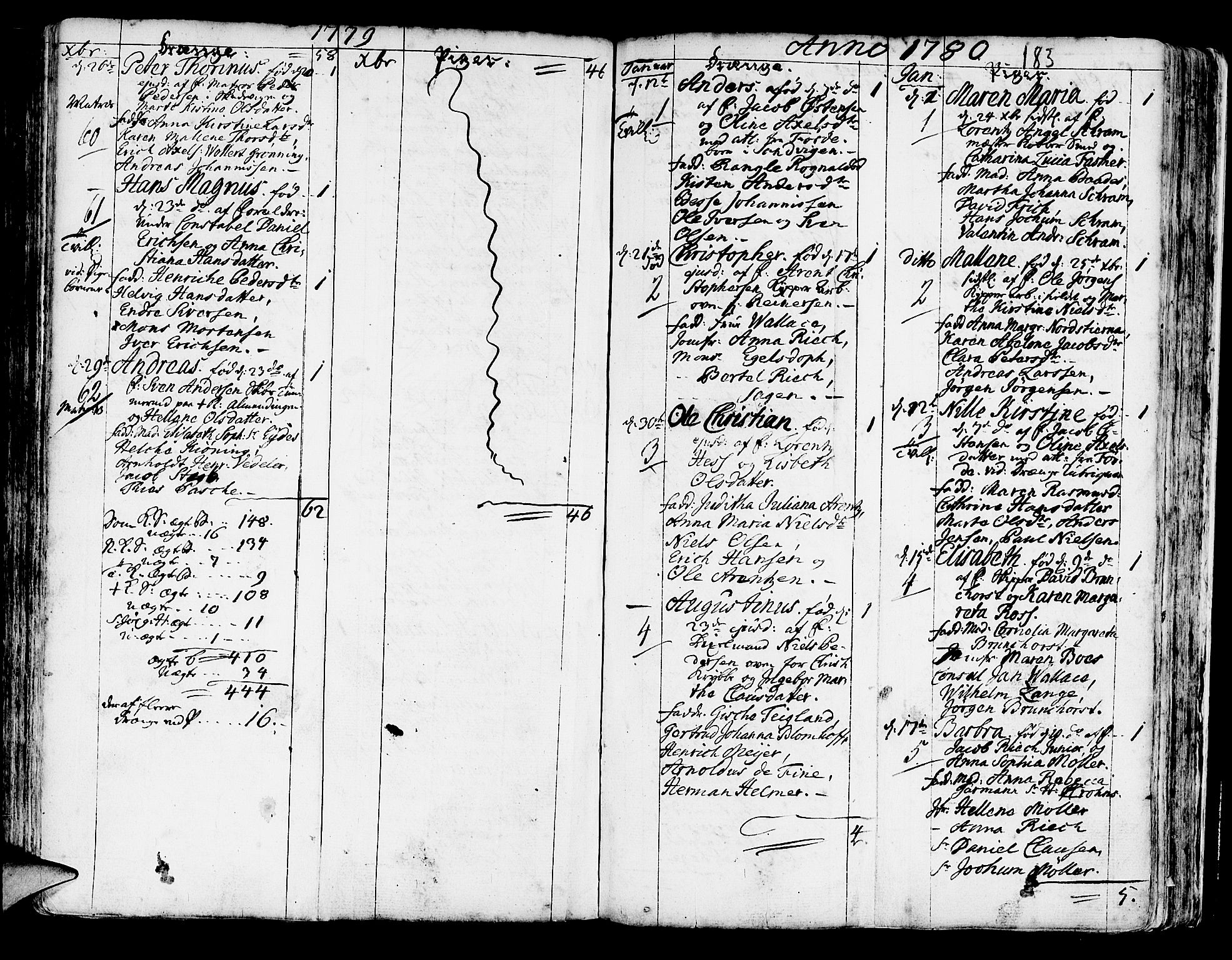 Korskirken sokneprestembete, SAB/A-76101/H/Haa/L0005: Parish register (official) no. A 5, 1751-1789, p. 183