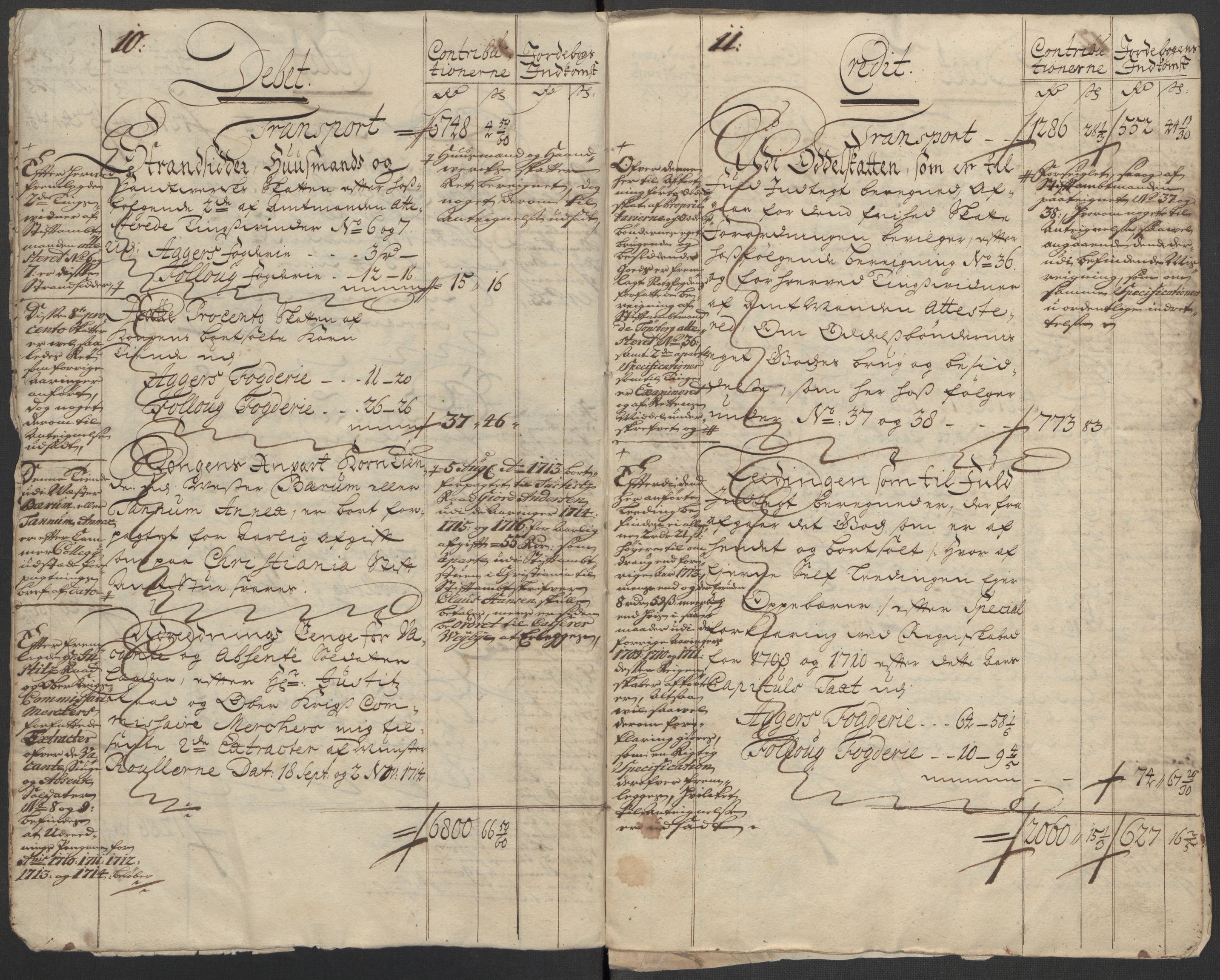 Rentekammeret inntil 1814, Reviderte regnskaper, Fogderegnskap, AV/RA-EA-4092/R10/L0451: Fogderegnskap Aker og Follo, 1713-1714, p. 239