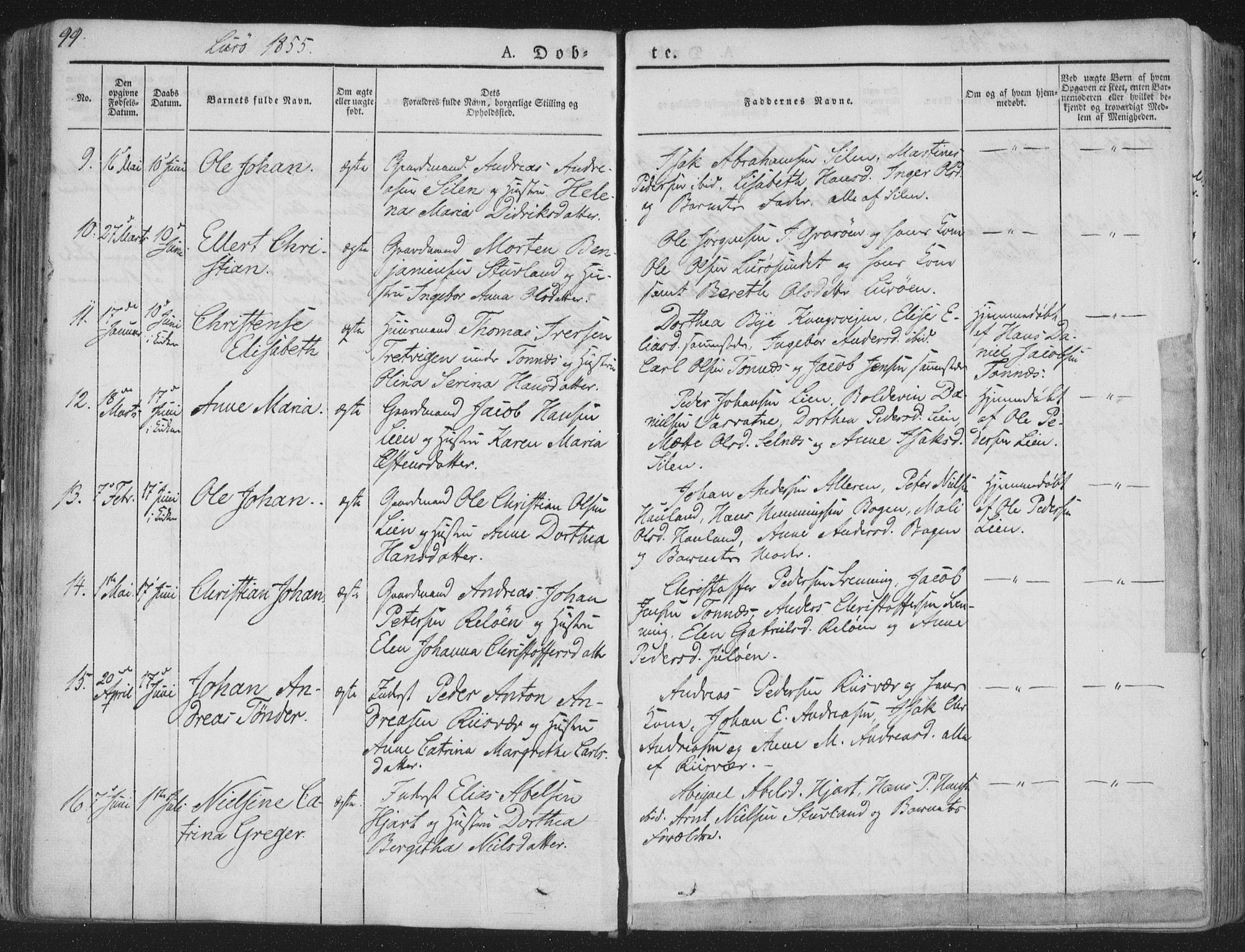 Ministerialprotokoller, klokkerbøker og fødselsregistre - Nordland, SAT/A-1459/839/L0565: Parish register (official) no. 839A02, 1825-1862, p. 99