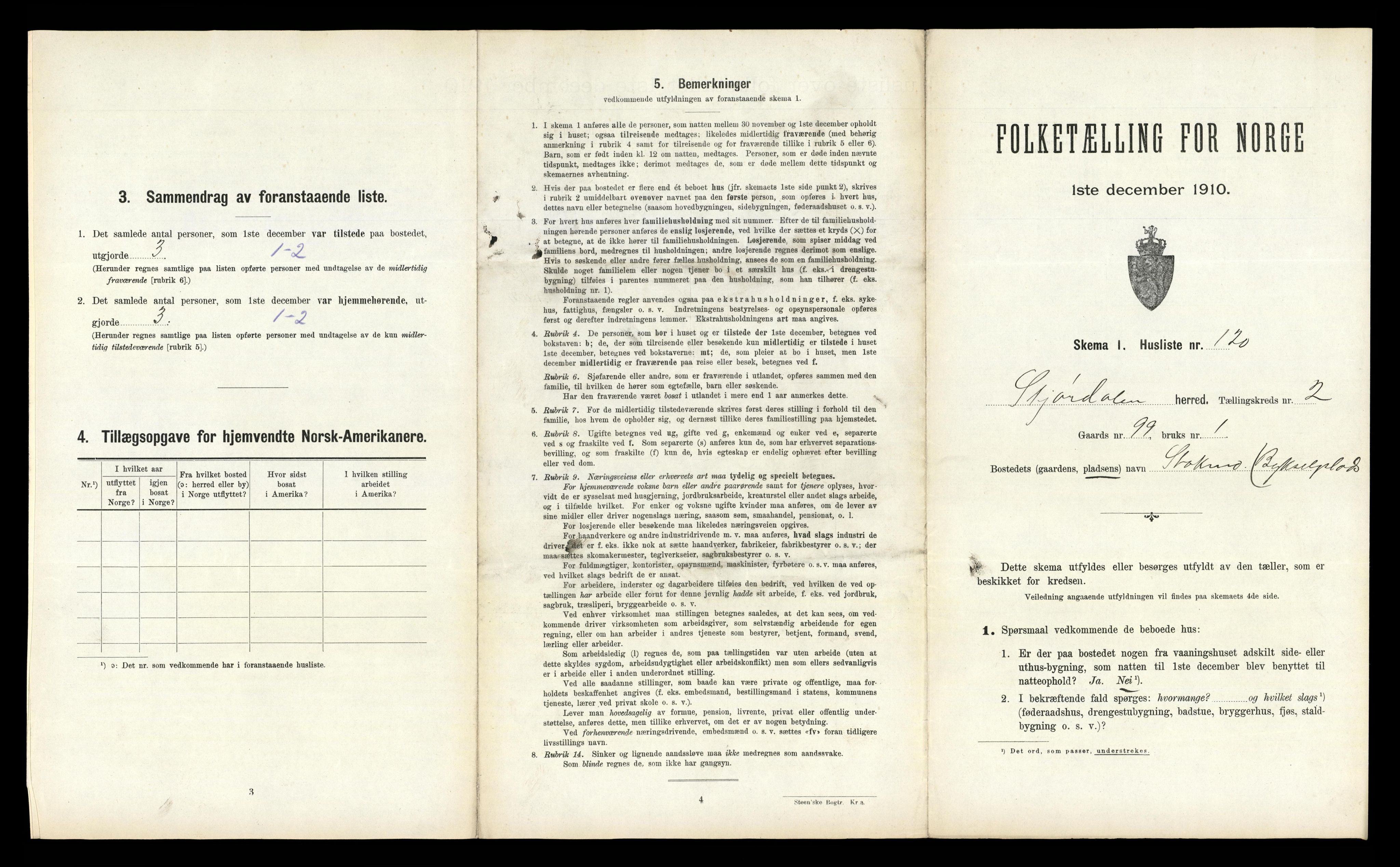 RA, 1910 census for Stjørdal, 1910, p. 406