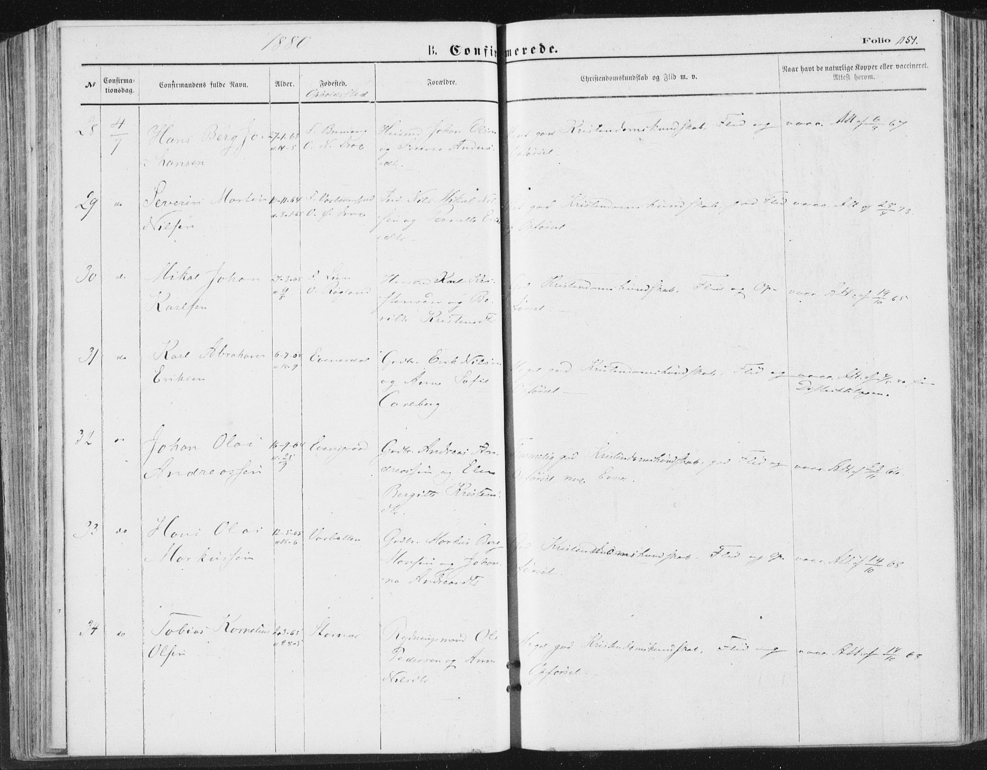 Ministerialprotokoller, klokkerbøker og fødselsregistre - Nordland, AV/SAT-A-1459/847/L0668: Parish register (official) no. 847A08, 1872-1886, p. 151