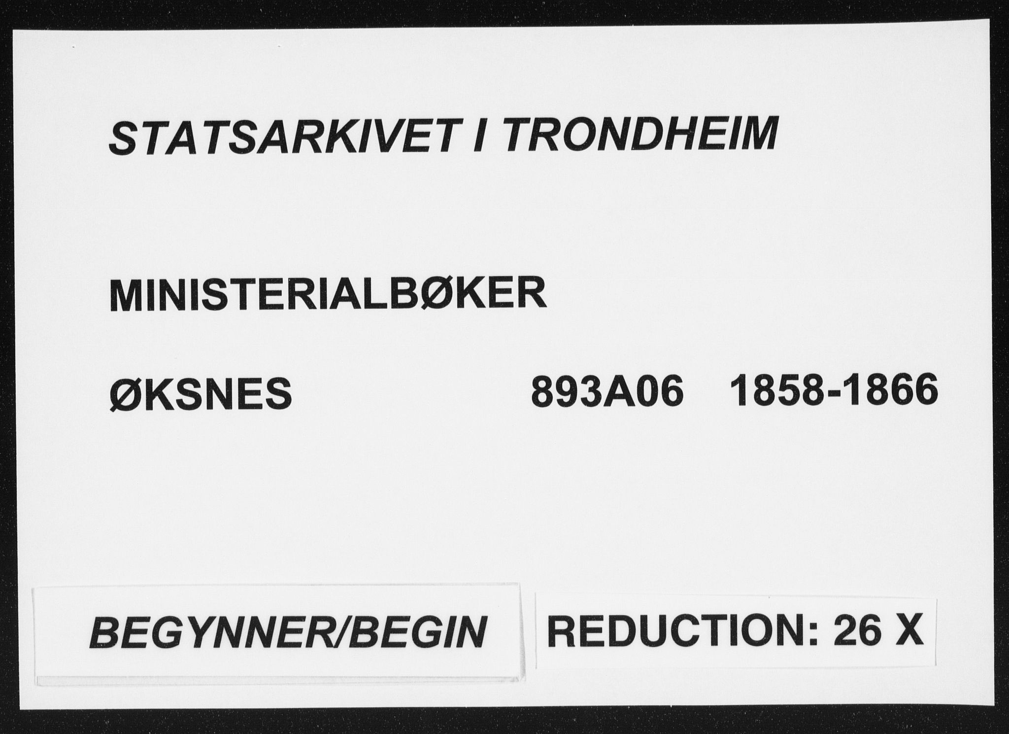 Ministerialprotokoller, klokkerbøker og fødselsregistre - Nordland, SAT/A-1459/893/L1333: Parish register (official) no. 893A06, 1858-1866