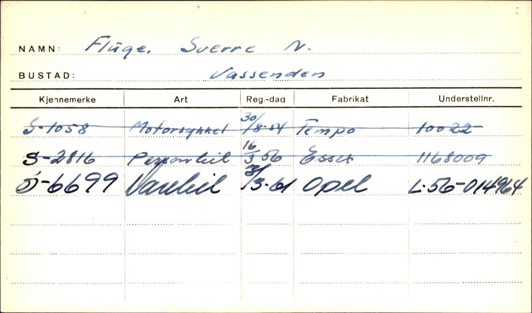 Statens vegvesen, Sogn og Fjordane vegkontor, AV/SAB-A-5301/4/F/L0001D: Eigarregister Fjordane til 1.6.1961, 1930-1961, p. 41