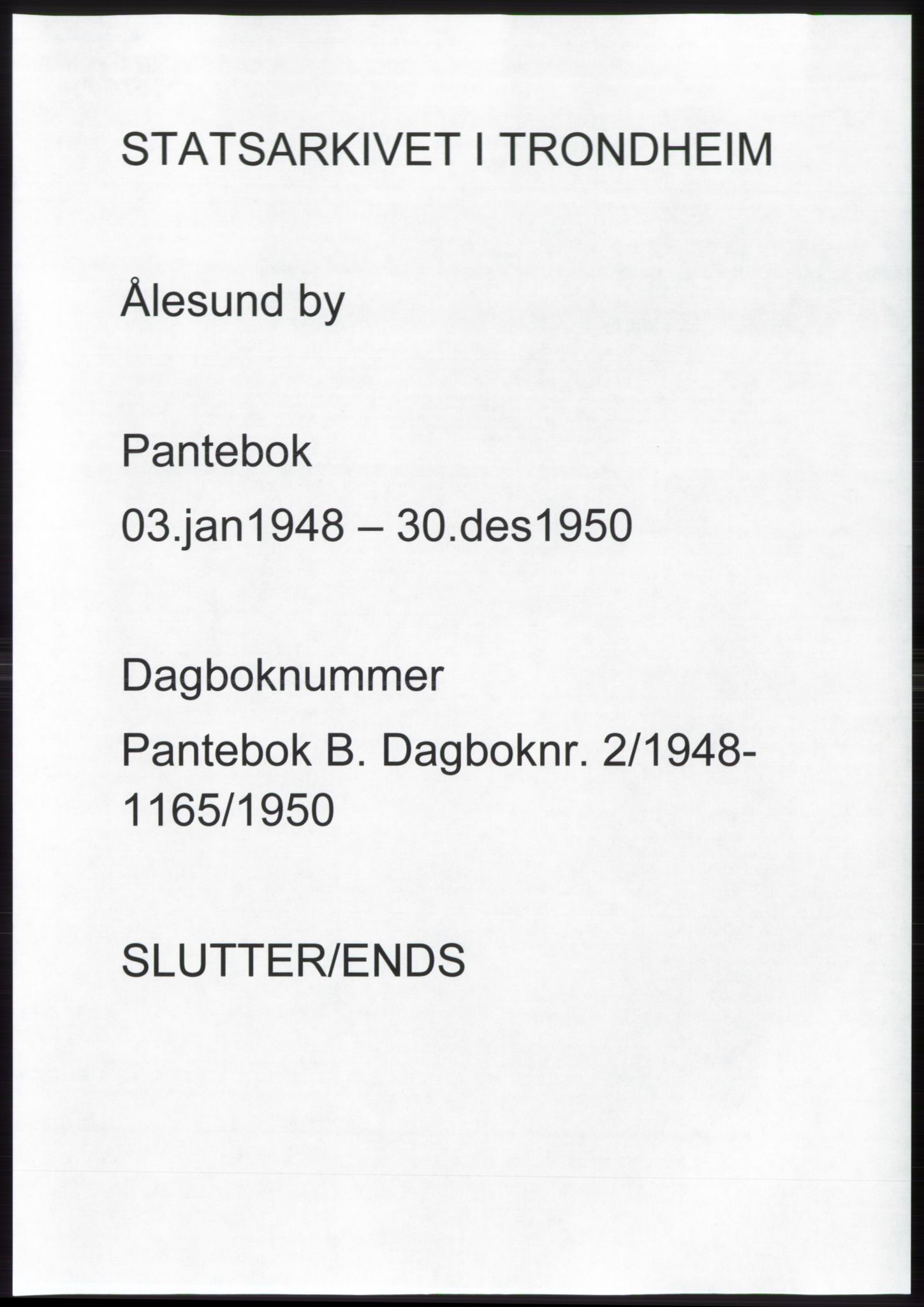 Ålesund byfogd, AV/SAT-A-4384: Mortgage book no. B36-38, 1948-1950, Deed date: 30.12.1950