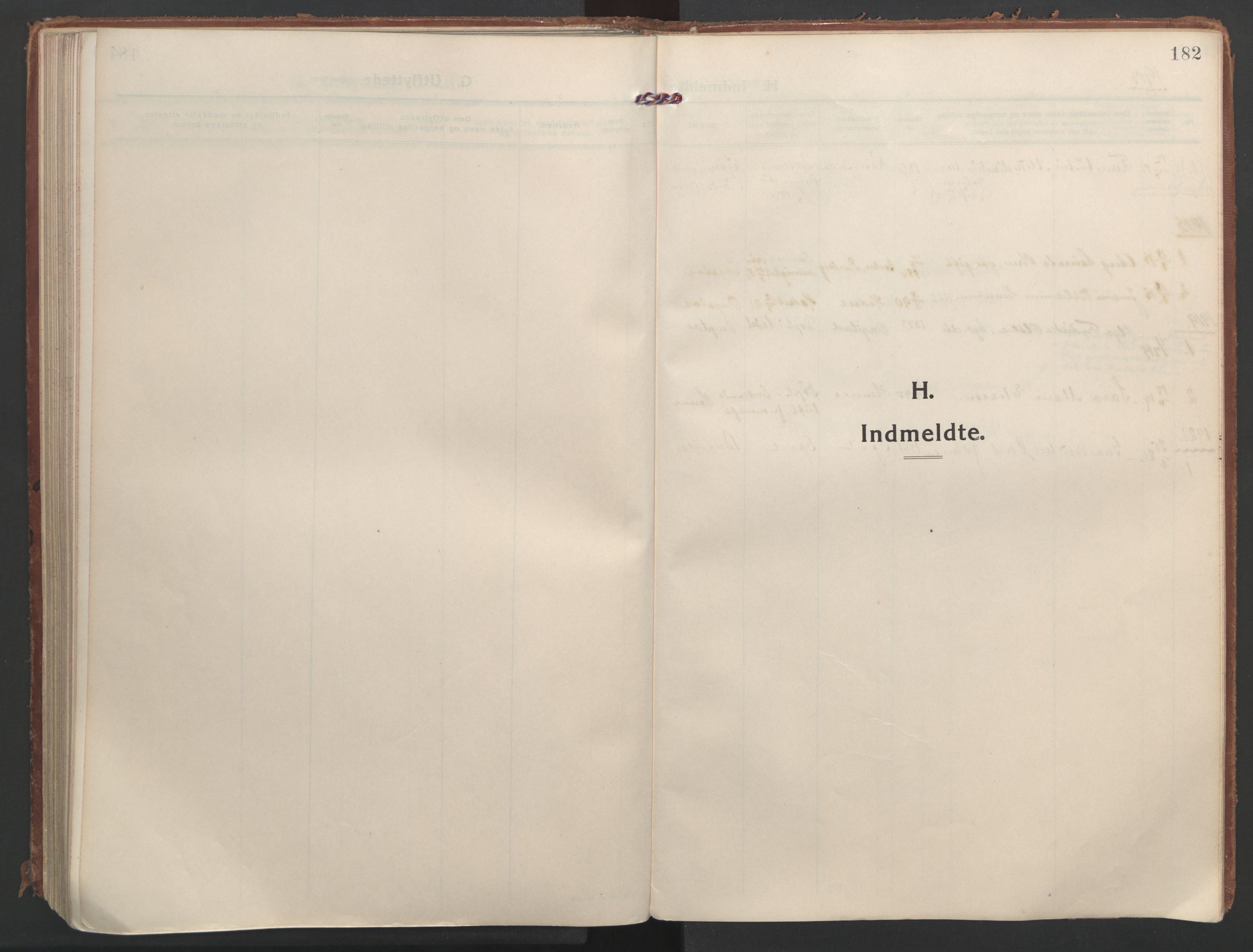 Ministerialprotokoller, klokkerbøker og fødselsregistre - Nordland, AV/SAT-A-1459/888/L1250: Parish register (official) no. 888A16, 1913-1925, p. 182