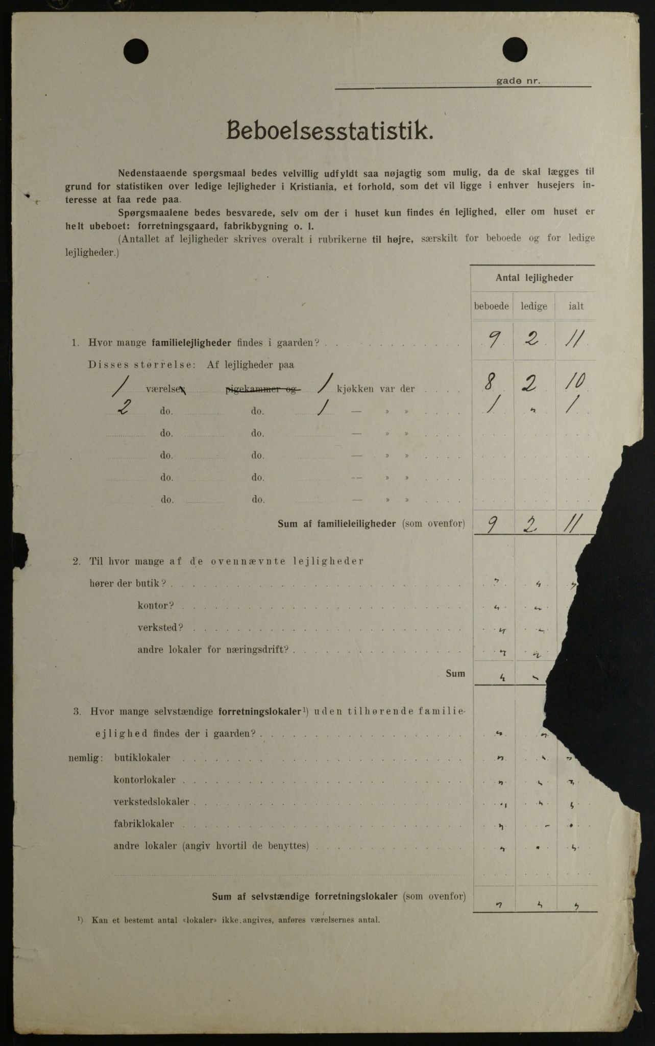 OBA, Municipal Census 1908 for Kristiania, 1908, p. 116984